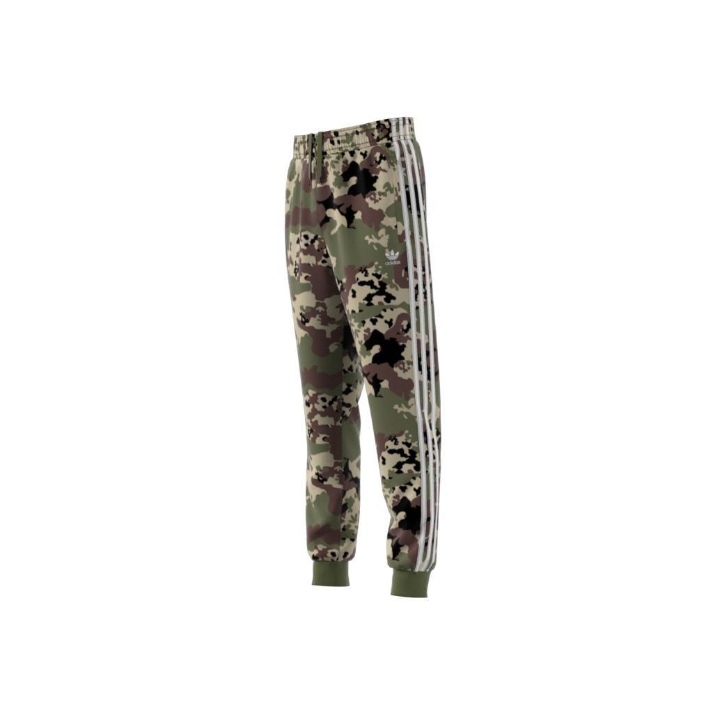 Unisex Kids Camo SST Tracksuit Bottoms, Green, , large image number 9