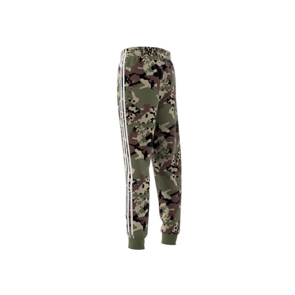 Unisex Kids Camo SST Tracksuit Bottoms, Green, , large image number 10