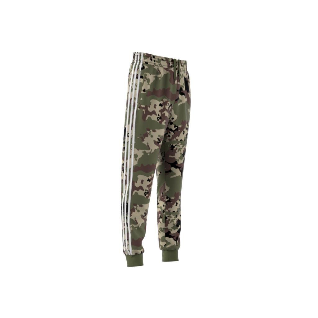 Unisex Kids Camo SST Tracksuit Bottoms, Green, , large image number 11