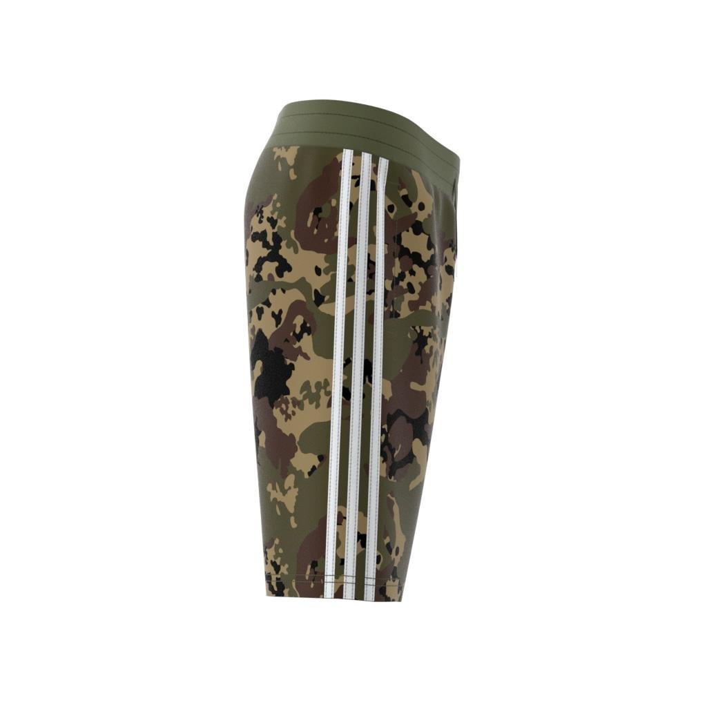 Unisex Kids Camo Shorts, Green, A901_ONE, large image number 6