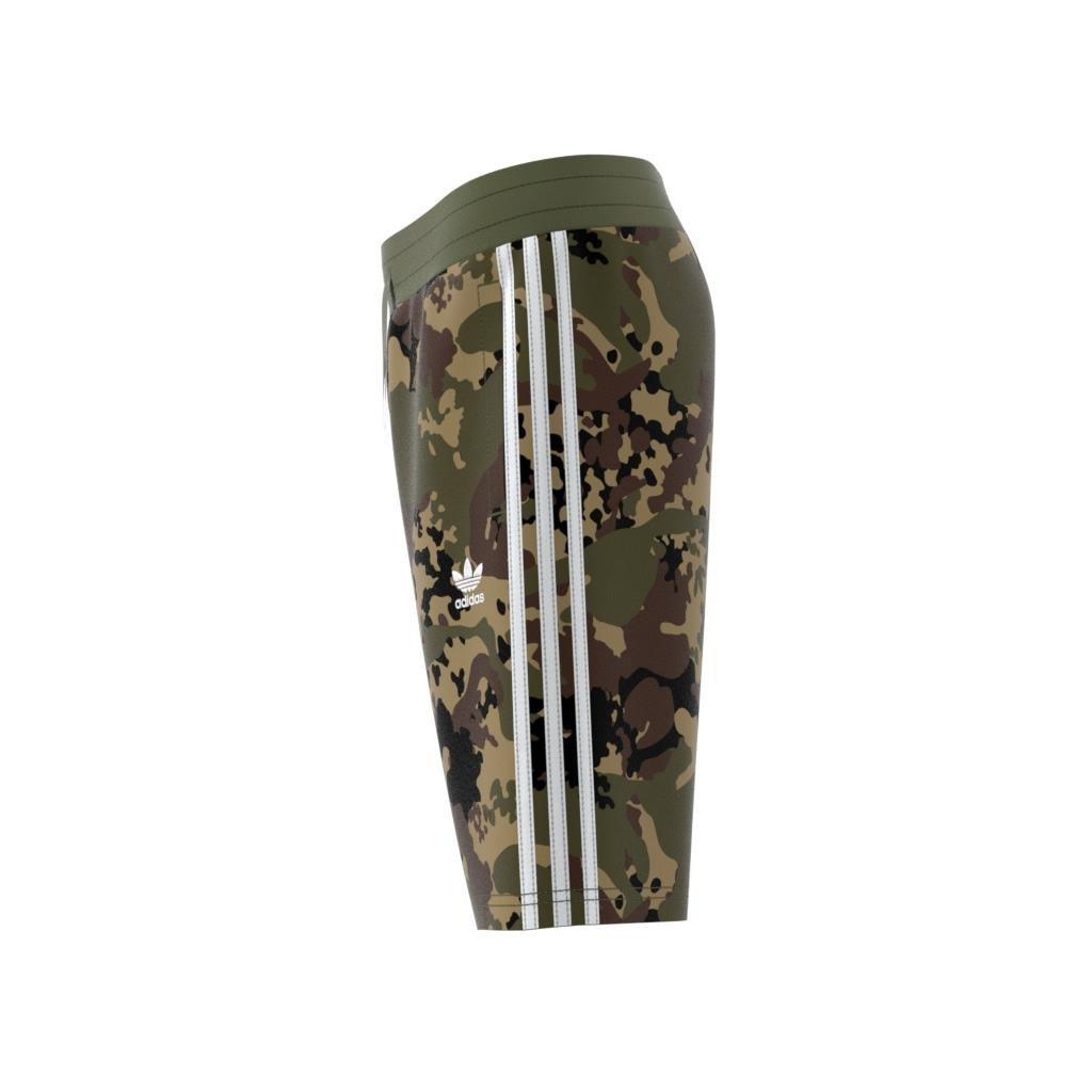 Unisex Kids Camo Shorts, Green, A901_ONE, large image number 7