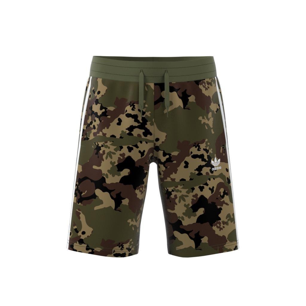 Unisex Kids Camo Shorts, Green, A901_ONE, large image number 11