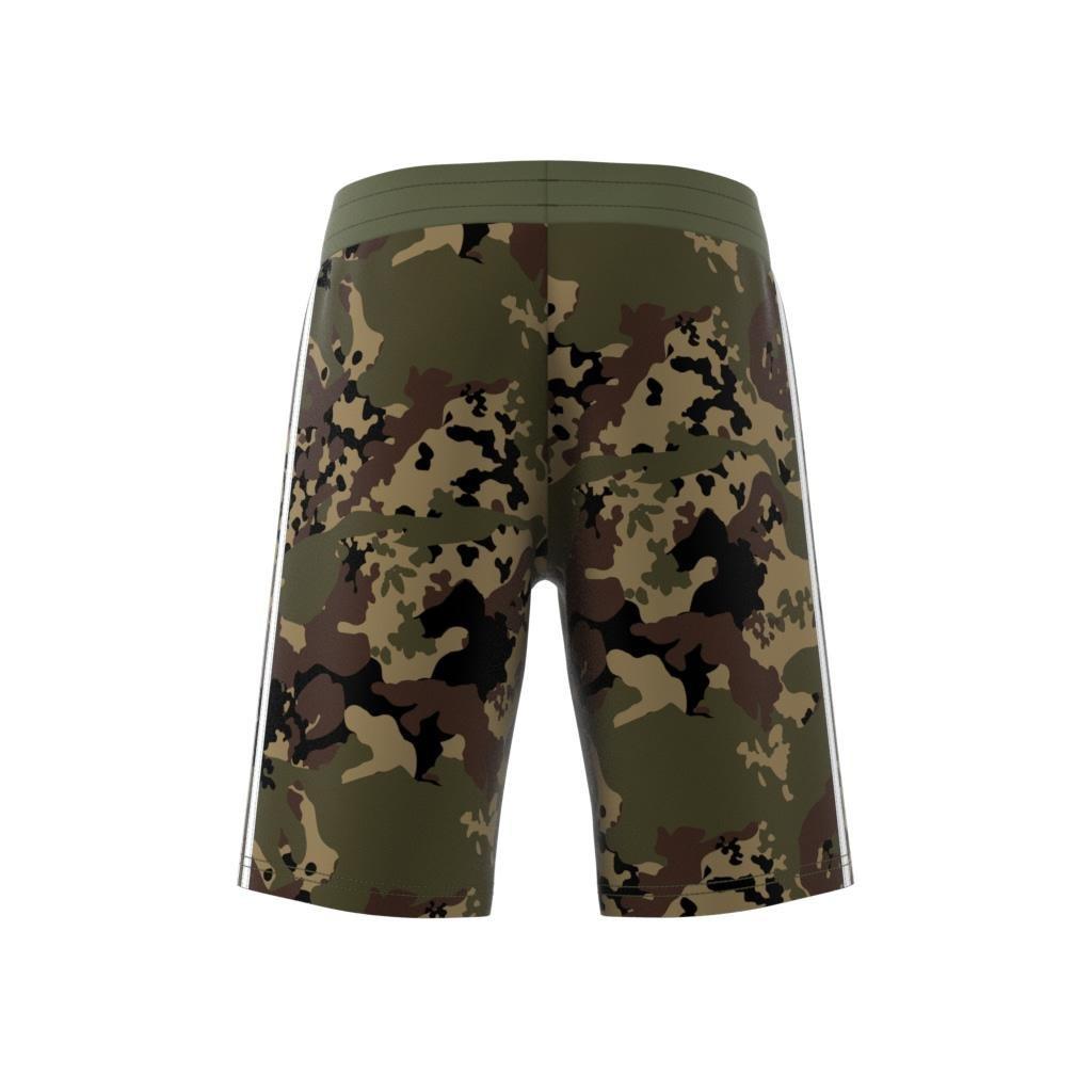 Unisex Kids Camo Shorts, Green, A901_ONE, large image number 12