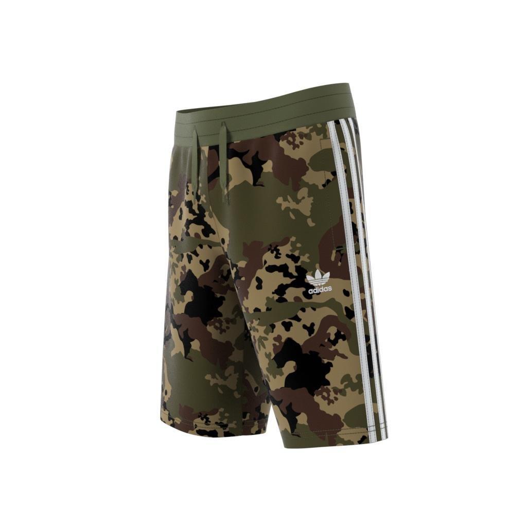 Unisex Kids Camo Shorts, Green, A901_ONE, large image number 13