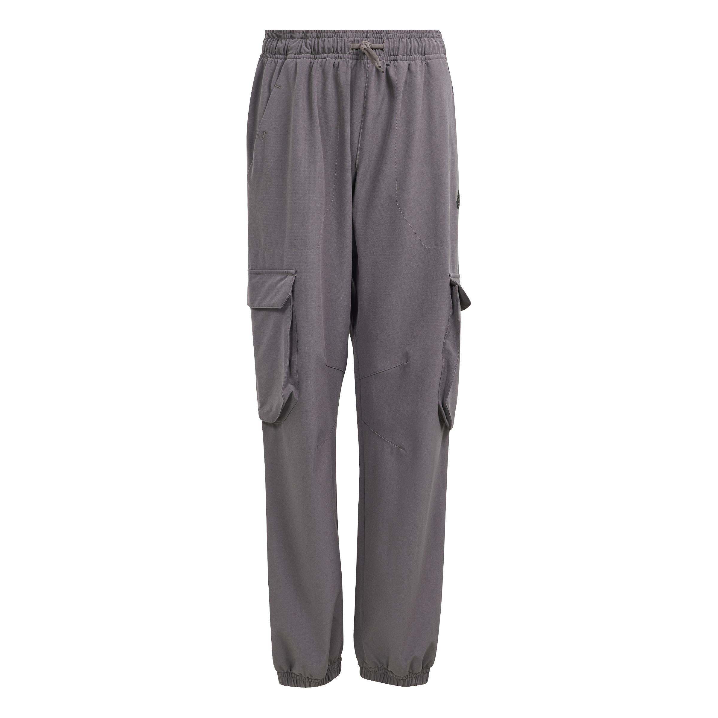 Unisex Kids City Escape Casual Cargo Tracksuit Bottoms, Brown, A901_ONE, large image number 1