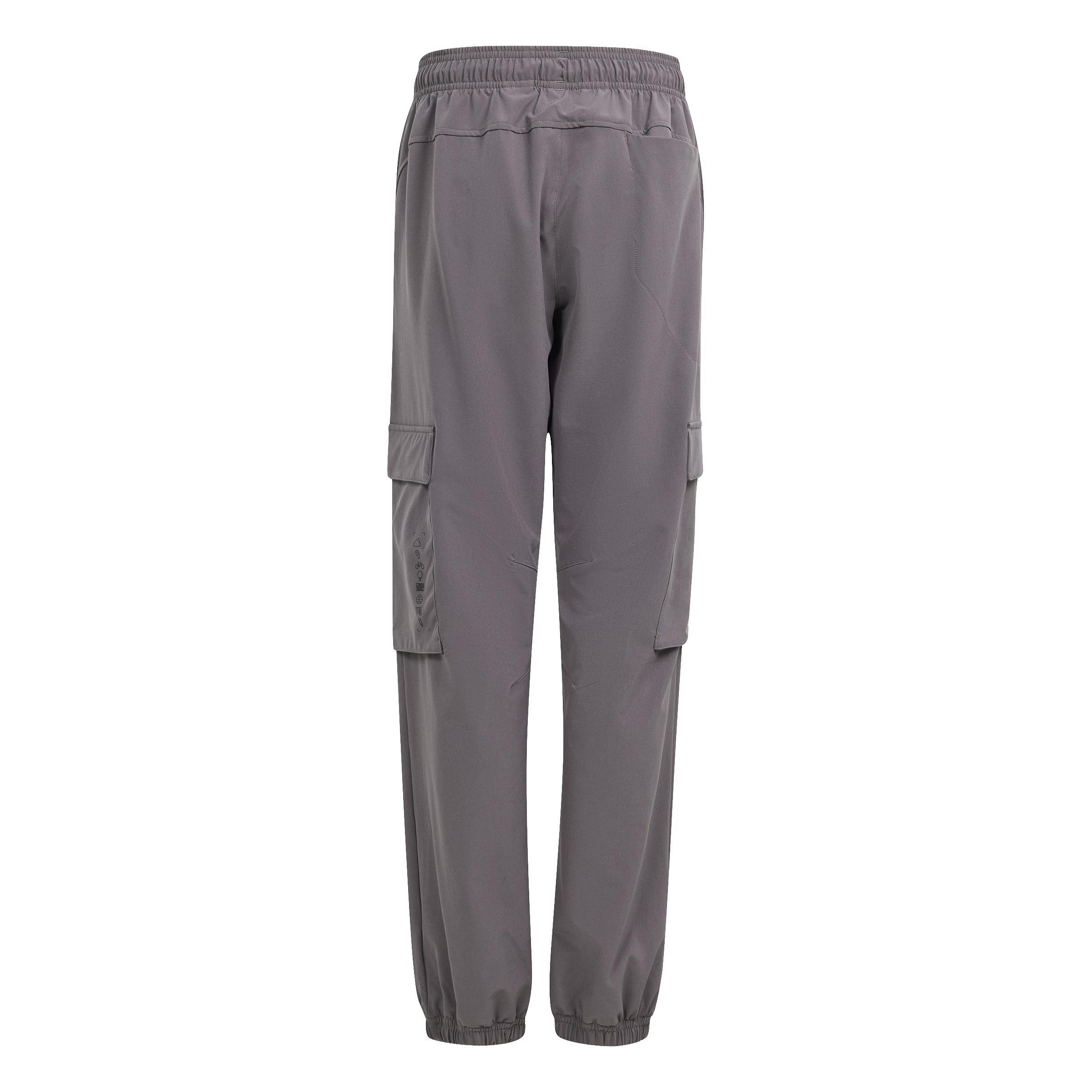 Unisex Kids City Escape Casual Cargo Tracksuit Bottoms, Brown, A901_ONE, large image number 2