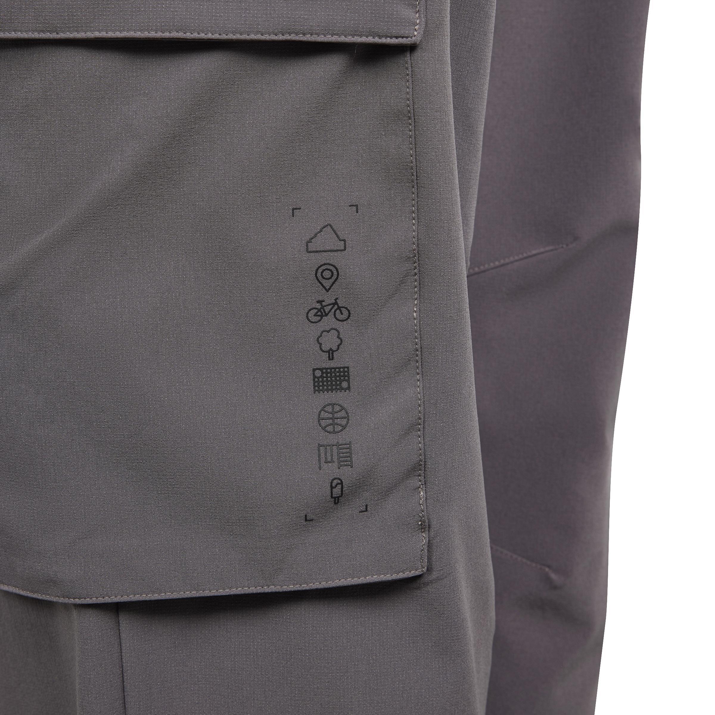 Unisex Kids City Escape Casual Cargo Tracksuit Bottoms, Brown, A901_ONE, large image number 3