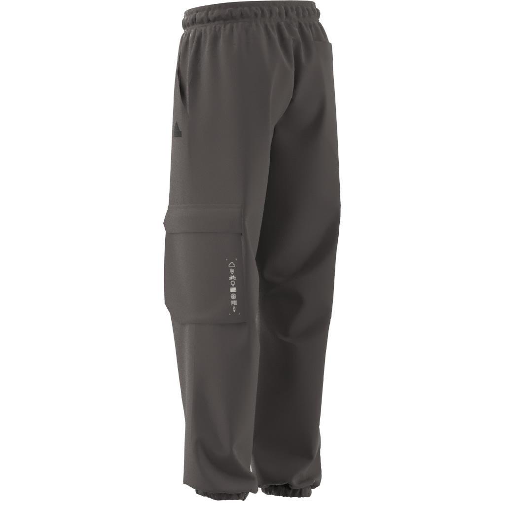 Unisex Kids City Escape Casual Cargo Tracksuit Bottoms, Brown, A901_ONE, large image number 9