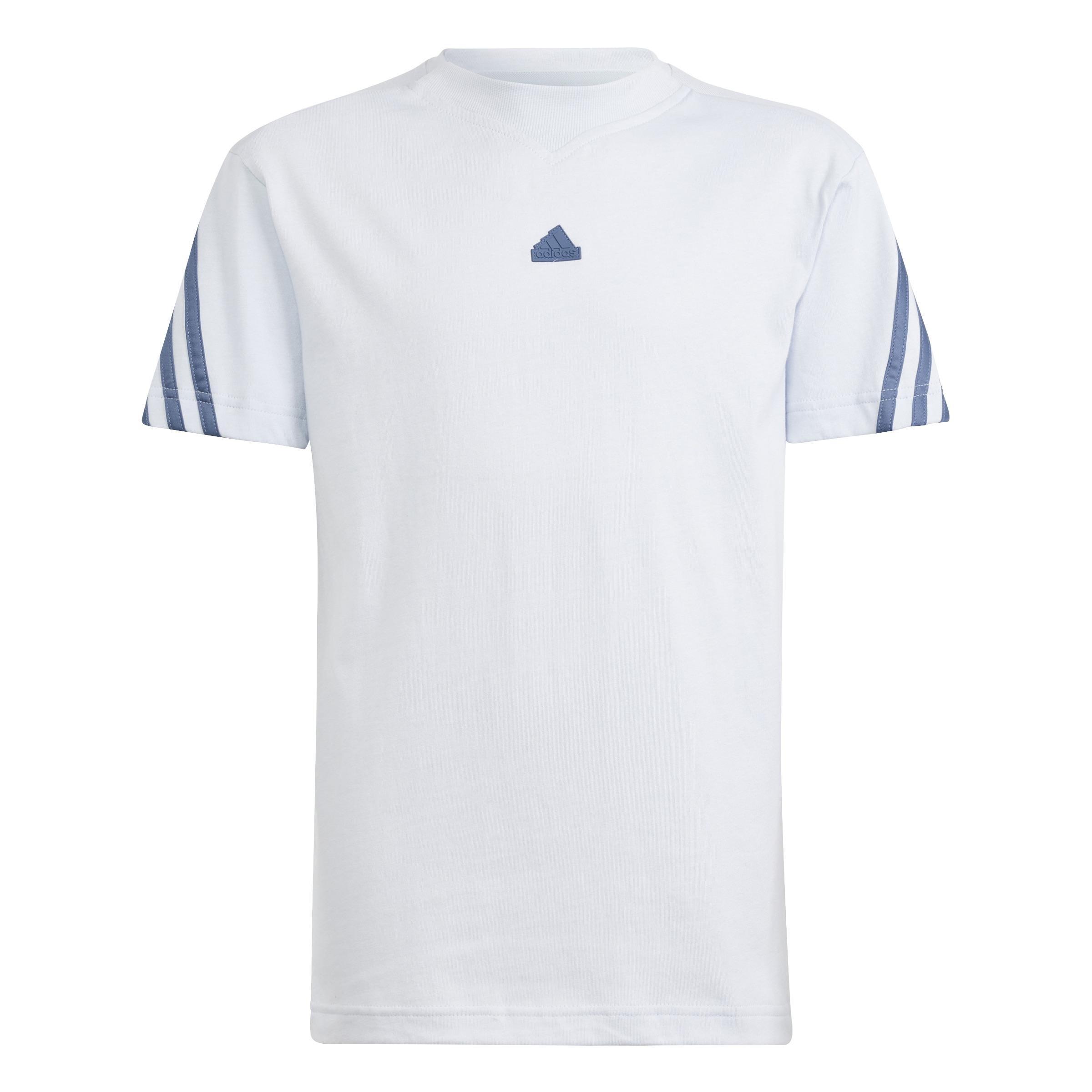 Unisex Kids Future Icons 3-Stripes T-Shirt, Blue, , large image number 1
