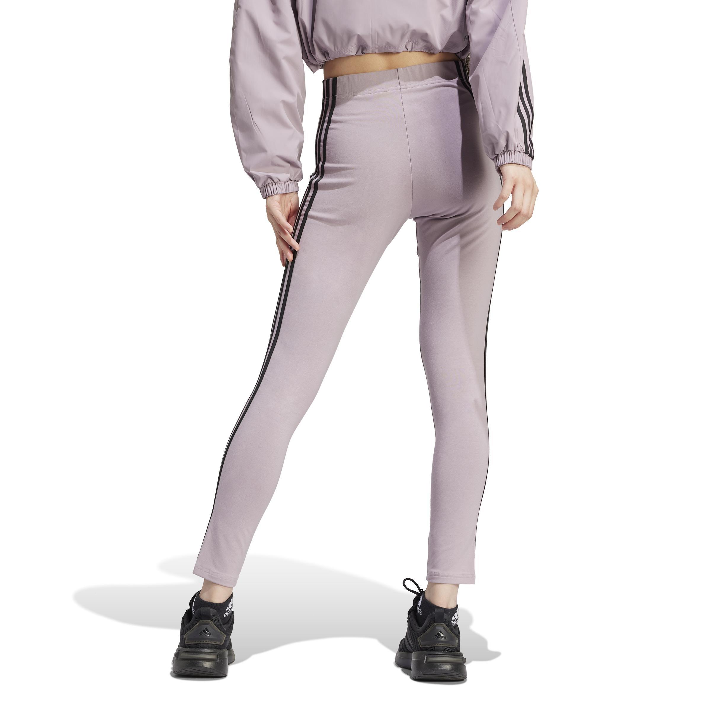 Future Icons 3-Stripes Leggings, Purple, A901_ONE, medium