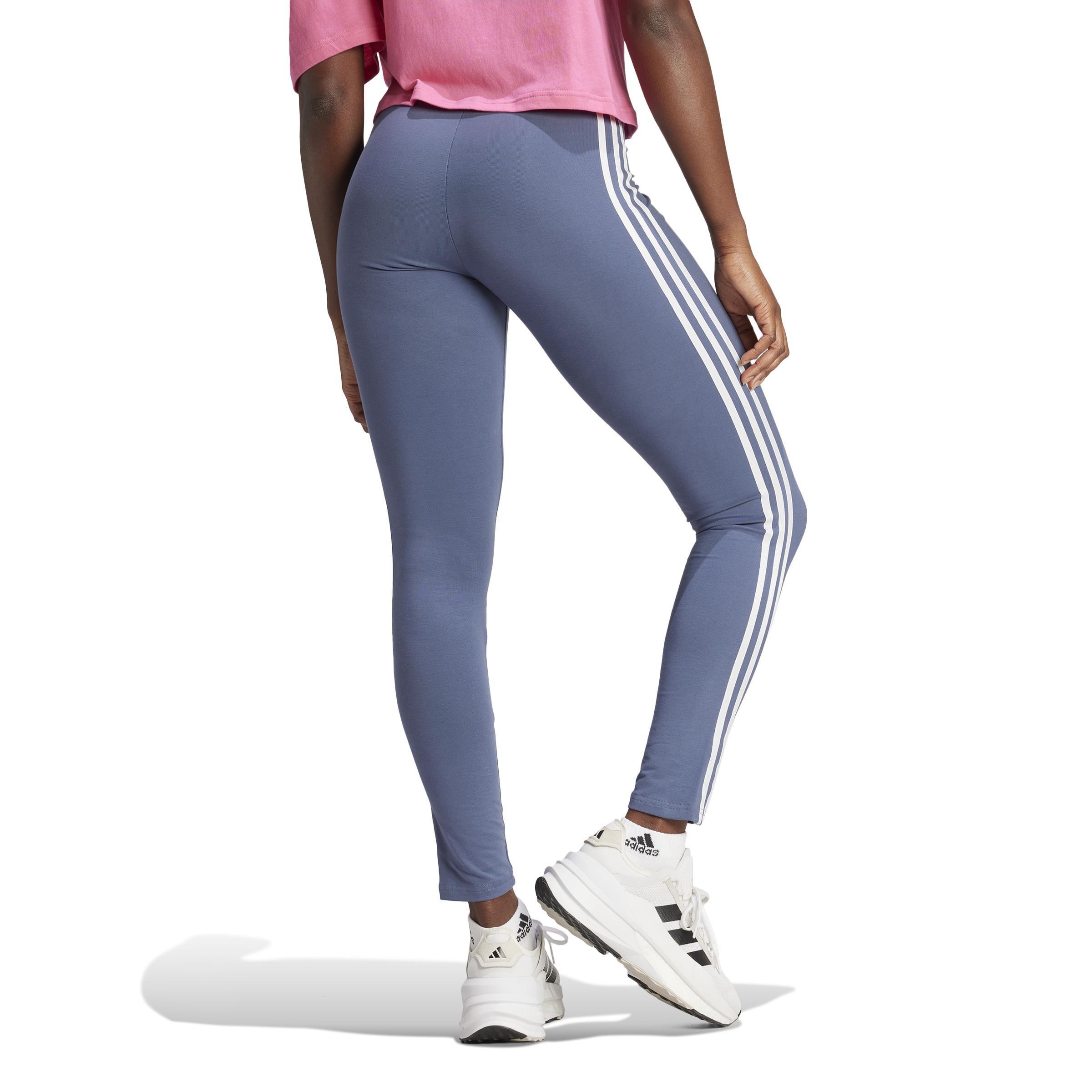 Future Icons 3-Stripes Leggings, Blue, A901_ONE, large image number 3