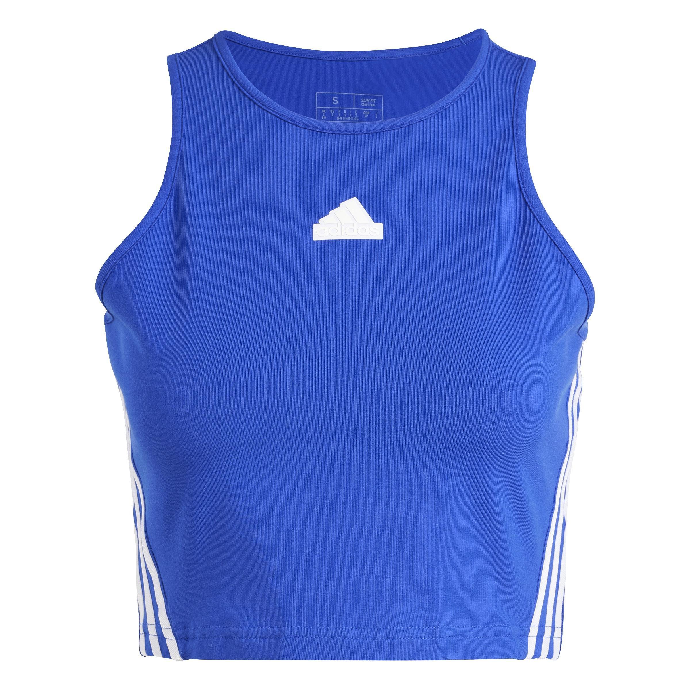 Future Icons 3-Stripes Tank Top, Blue, A901_ONE, large image number 0