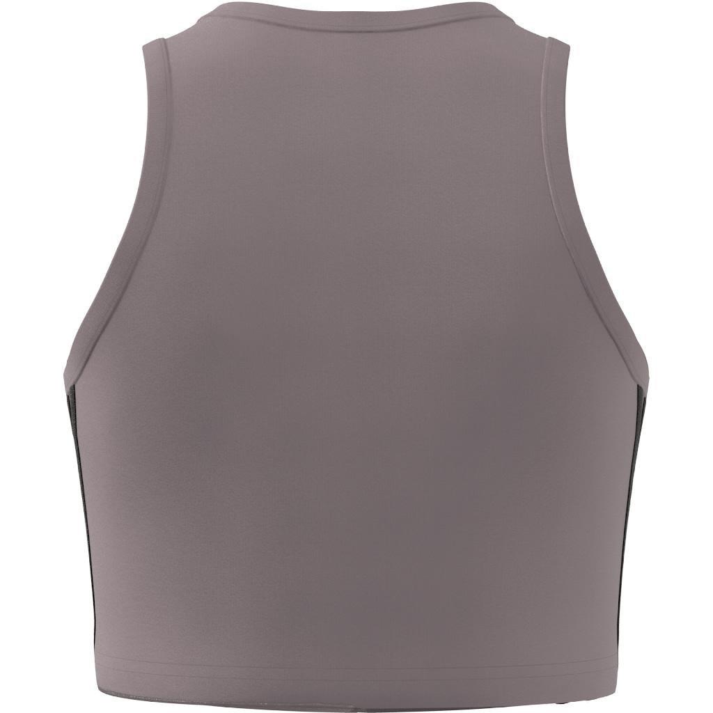 Future Icons 3-Stripes Tank Top, Purple, A901_ONE, large image number 5