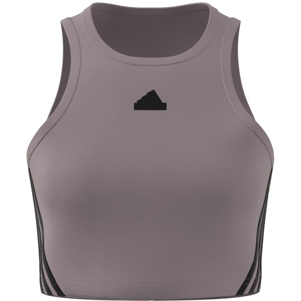 Future Icons 3-Stripes Tank Top, Purple, A901_ONE, large image number 9