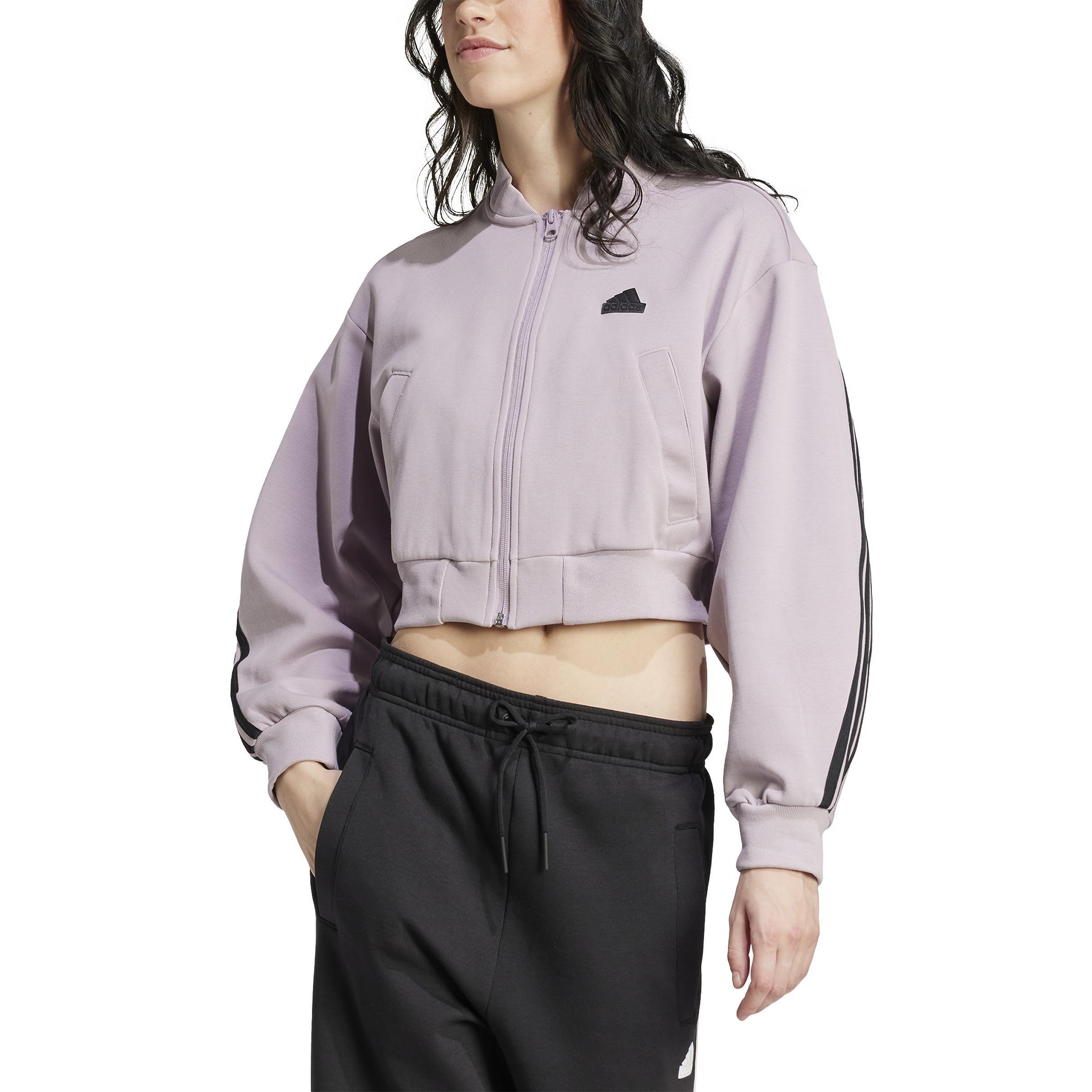 Future Icons 3-Stripes Bomber Jacke, Purple, A901_ONE, large image number 2