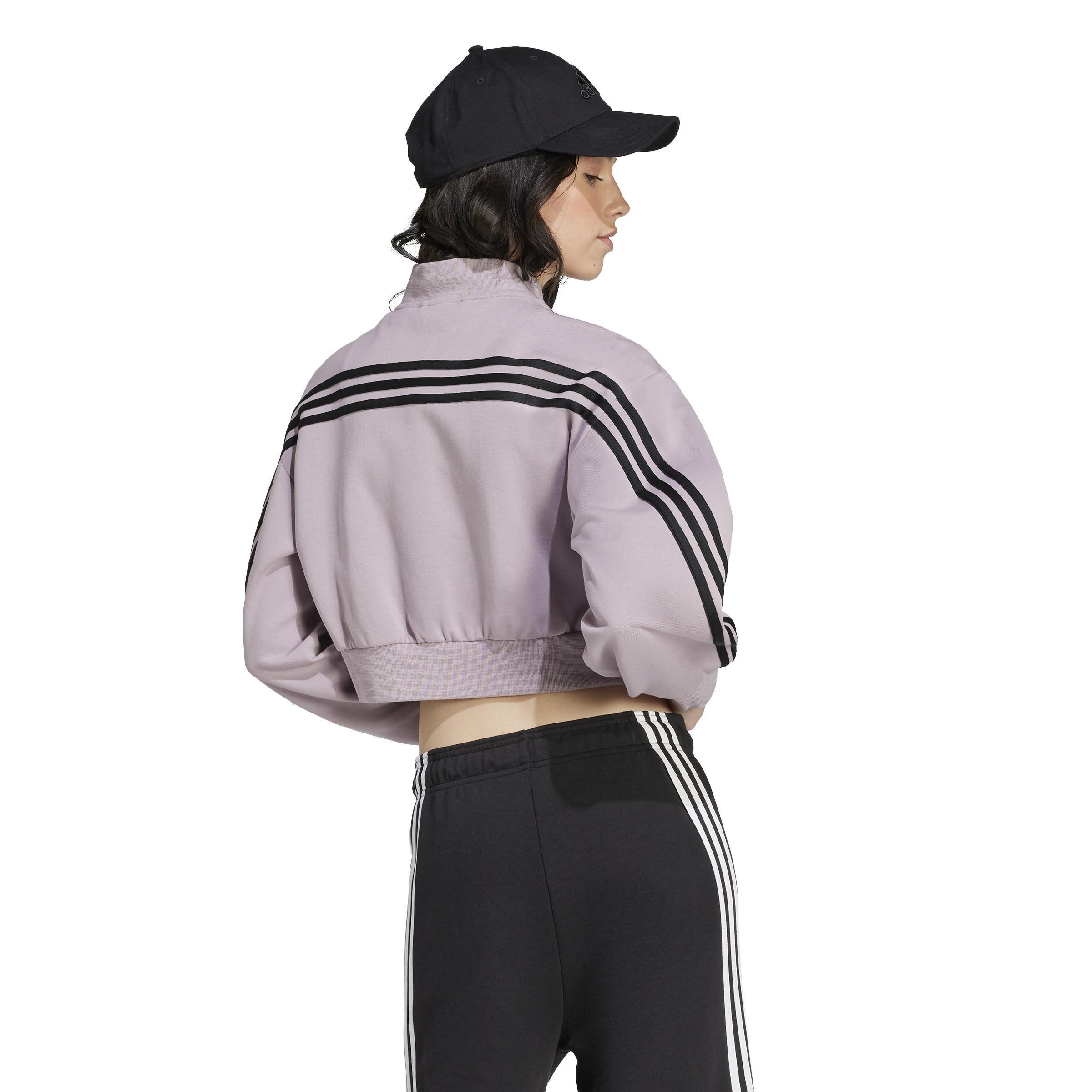 Future Icons 3-Stripes Bomber Jacke, Purple, A901_ONE, large image number 3