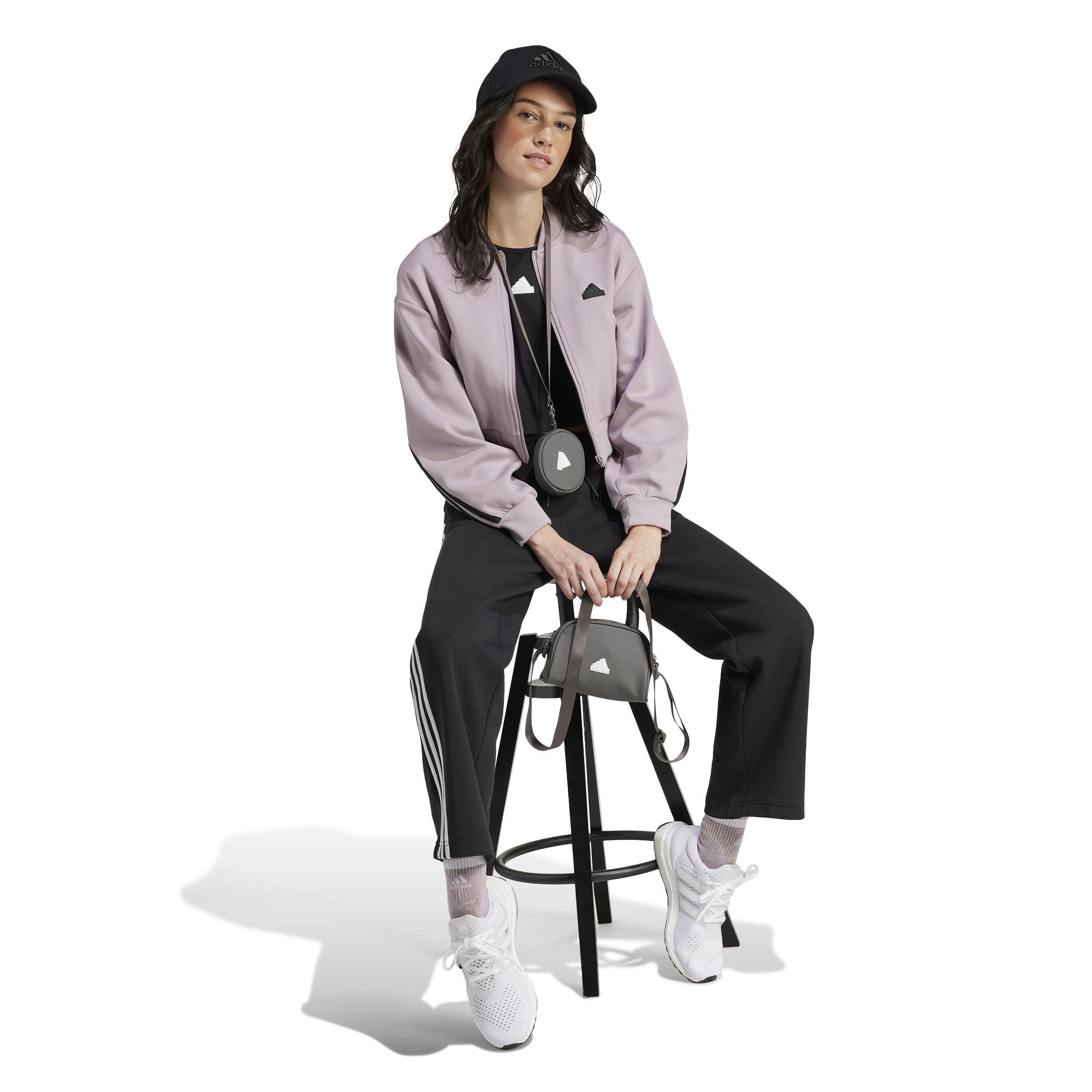 Future Icons 3-Stripes Bomber Jacke, Purple, A901_ONE, large image number 6