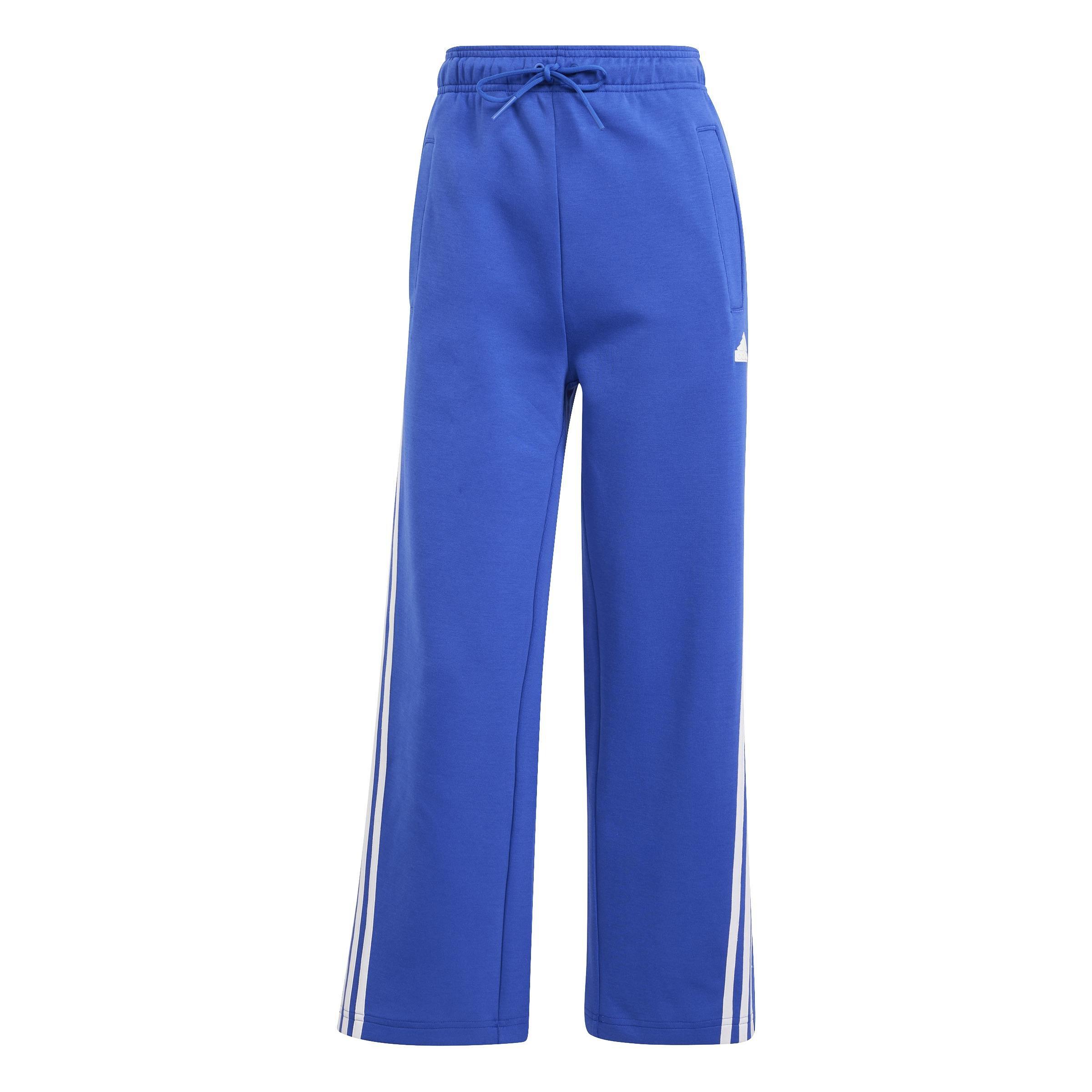 Future Icons 3-Stripes Open Hem Joggers, Blue, A901_ONE, large image number 0