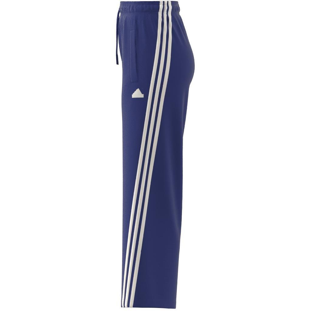 Future Icons 3-Stripes Open Hem Joggers, Blue, A901_ONE, large image number 3