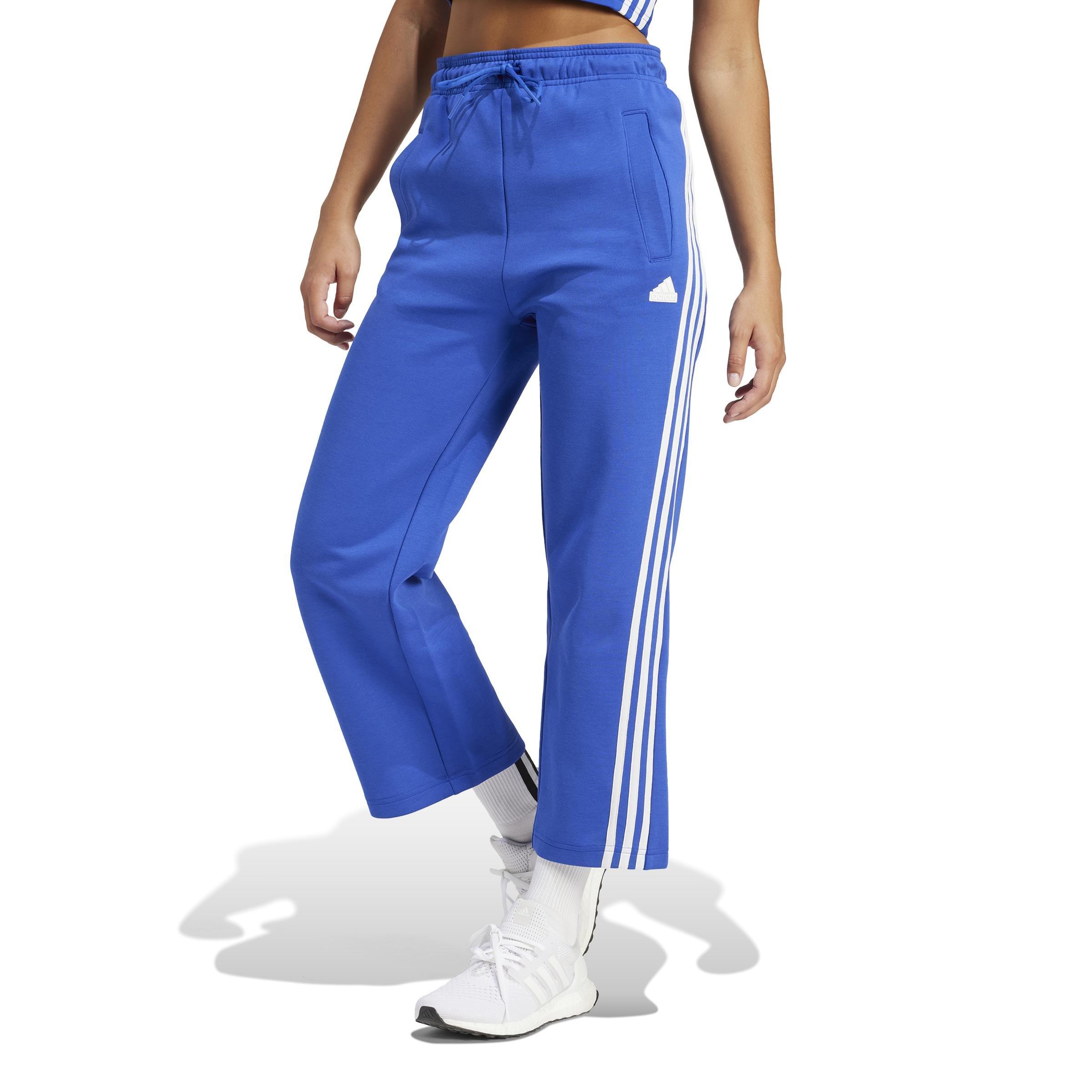 Future Icons 3-Stripes Open Hem Joggers, Blue, A901_ONE, large image number 8