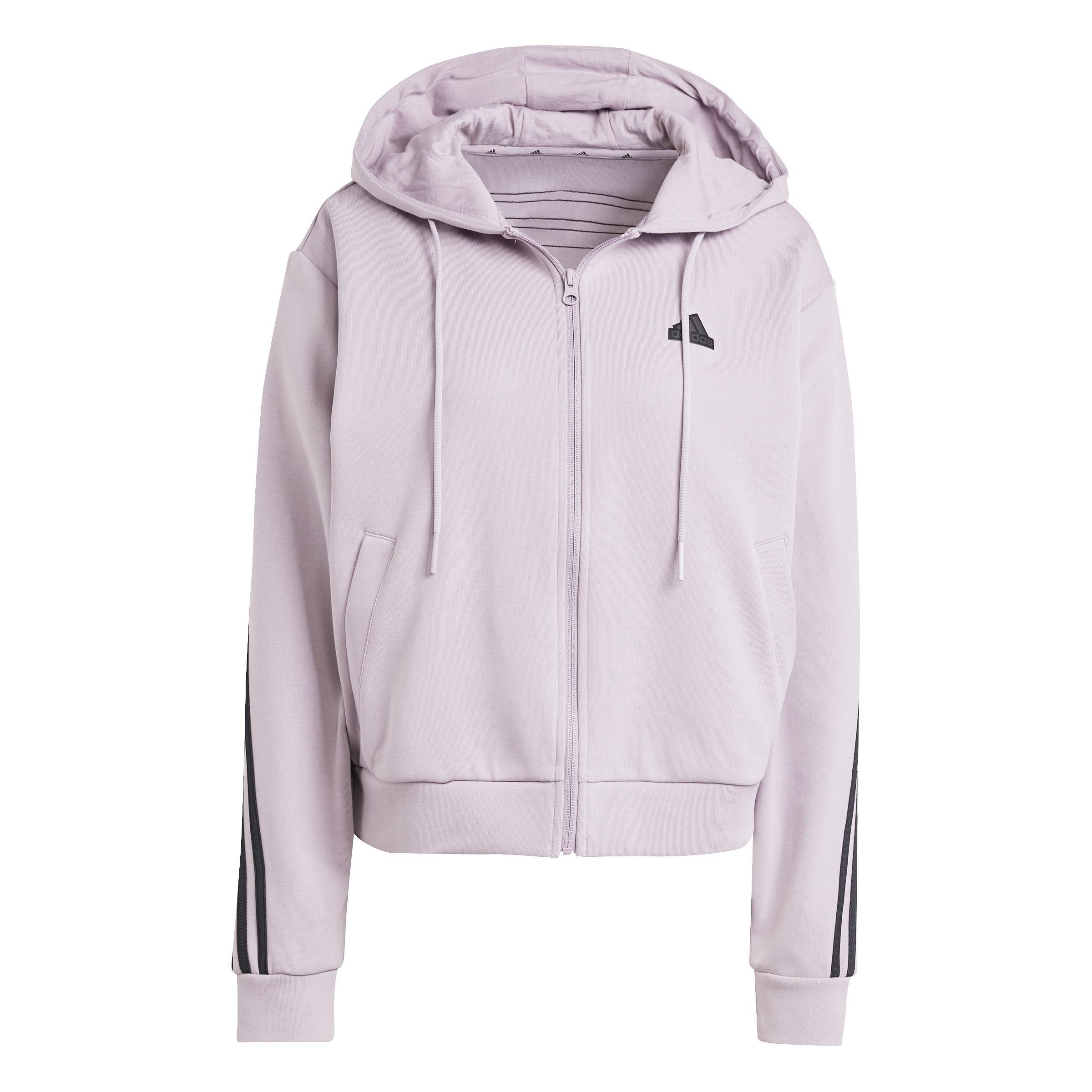 Future Icons 3-Stripes Full Zip Hoodie, Purple, A901_ONE, large image number 0