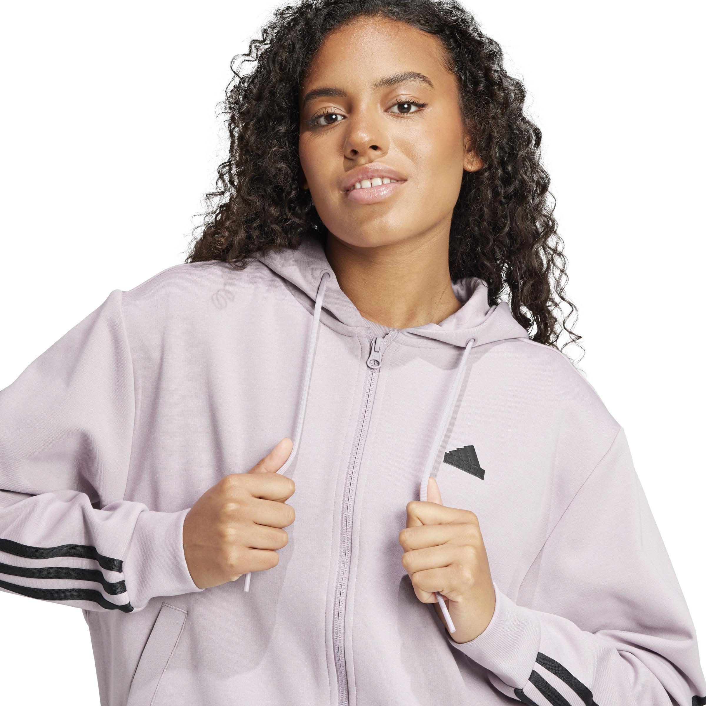 Future Icons 3-Stripes Full Zip Hoodie, Purple, , large image number 5
