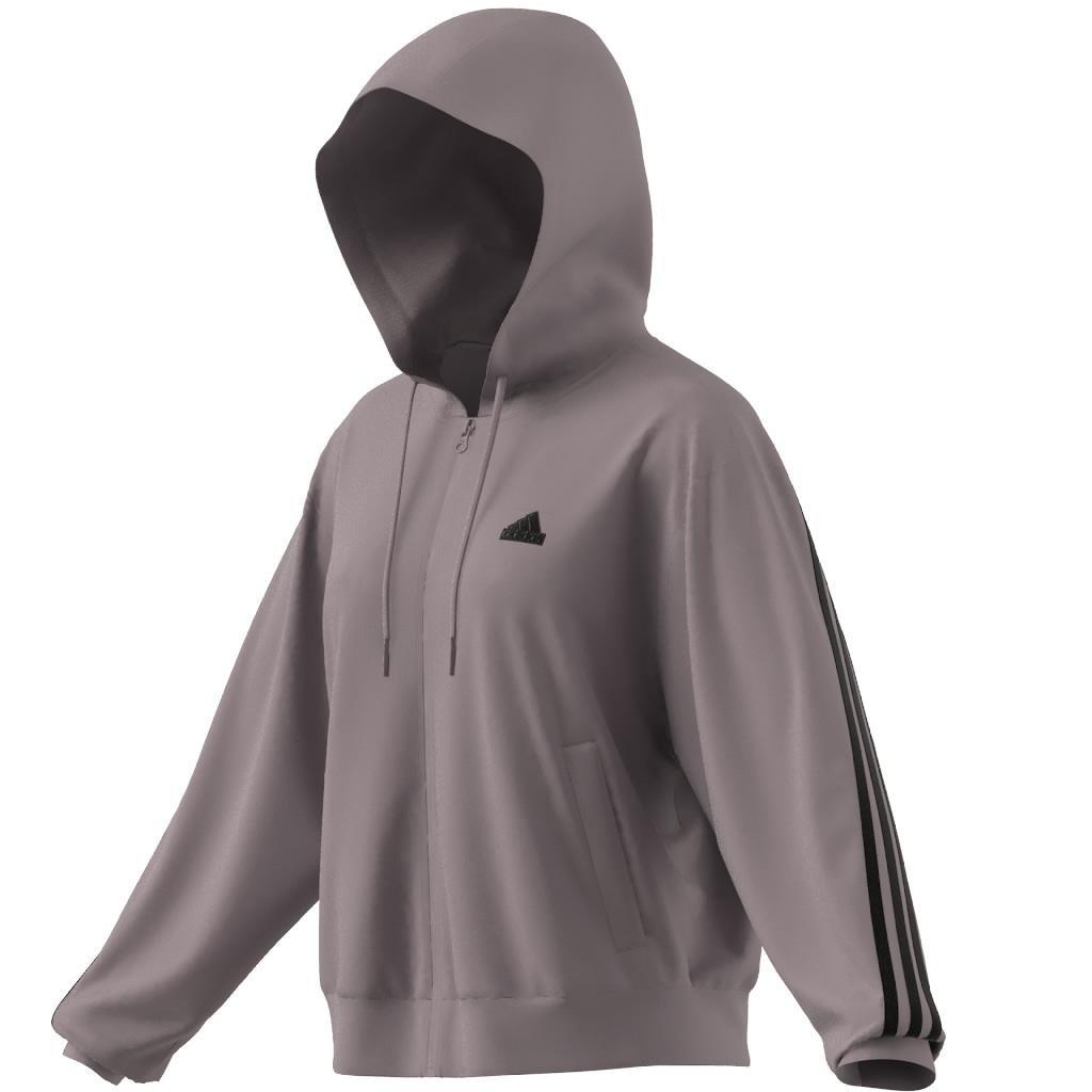 Future Icons 3-Stripes Full Zip Hoodie, Purple, , large image number 7
