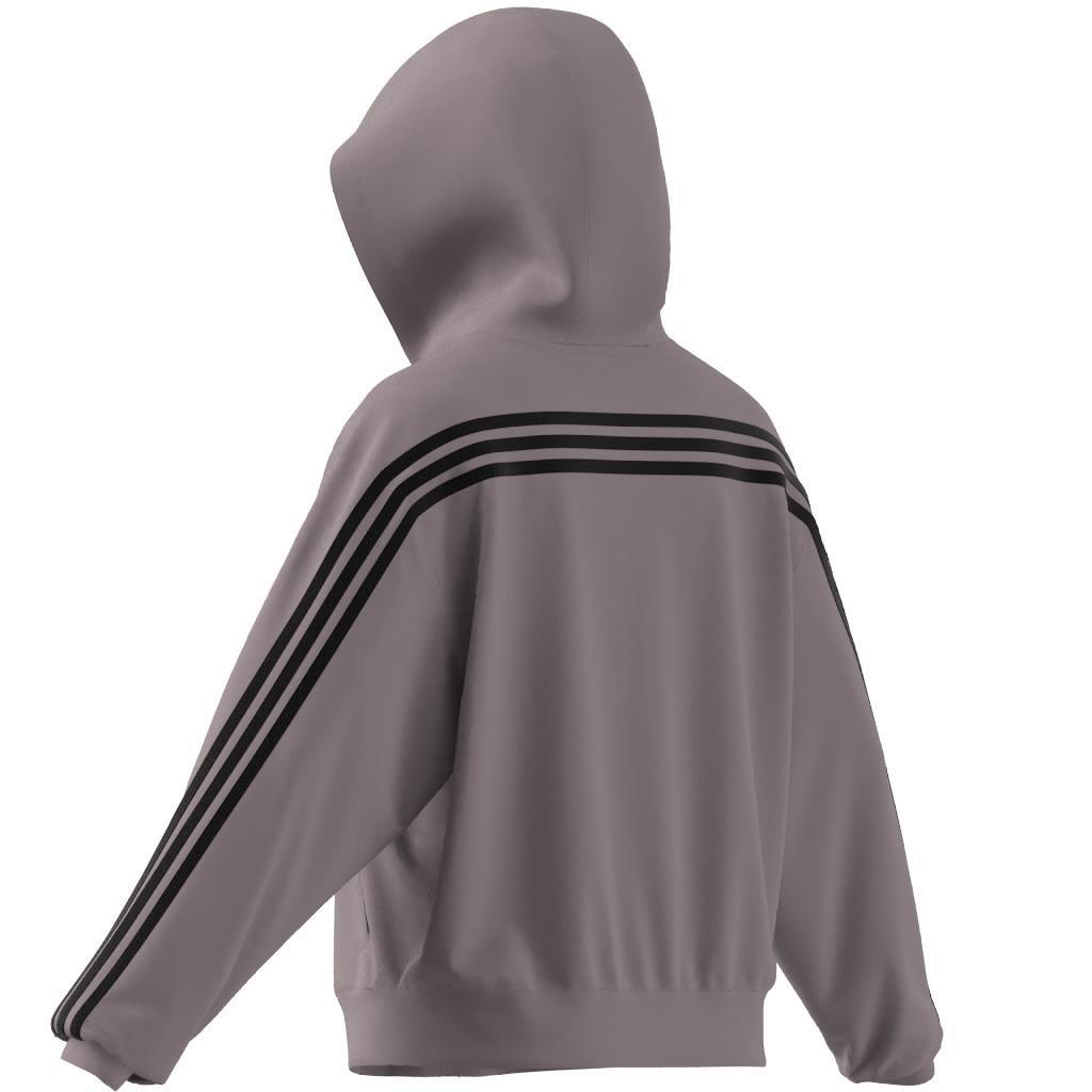 Future Icons 3-Stripes Full Zip Hoodie, Purple, A901_ONE, large image number 9