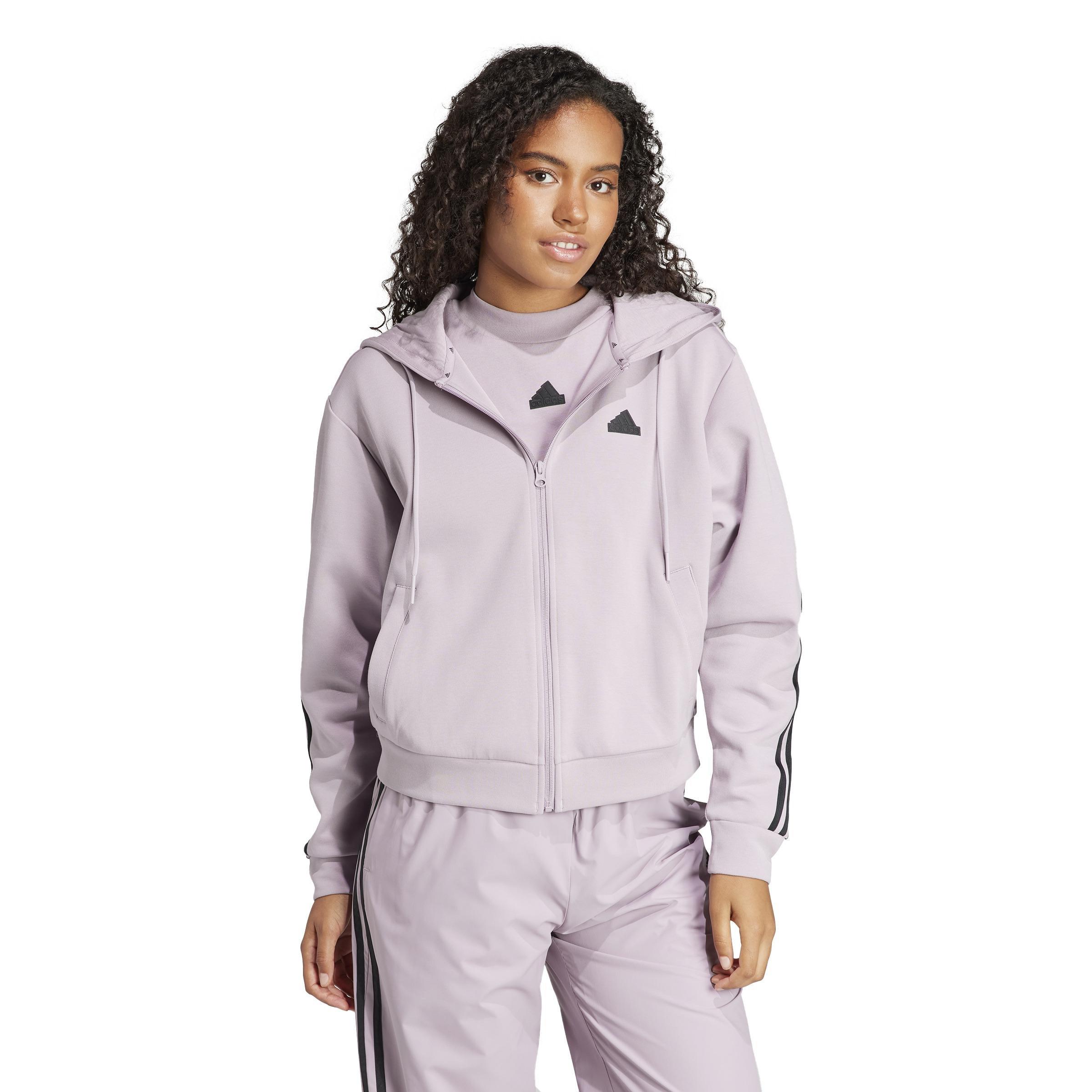 Future Icons 3-Stripes Full Zip Hoodie, Purple, , large image number 10