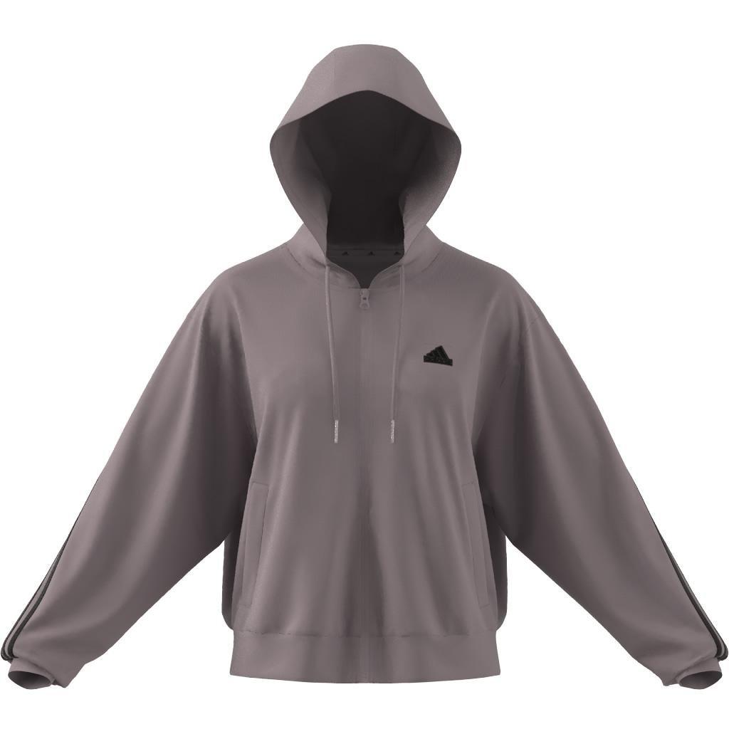 Future Icons 3-Stripes Full Zip Hoodie, Purple, , large image number 14