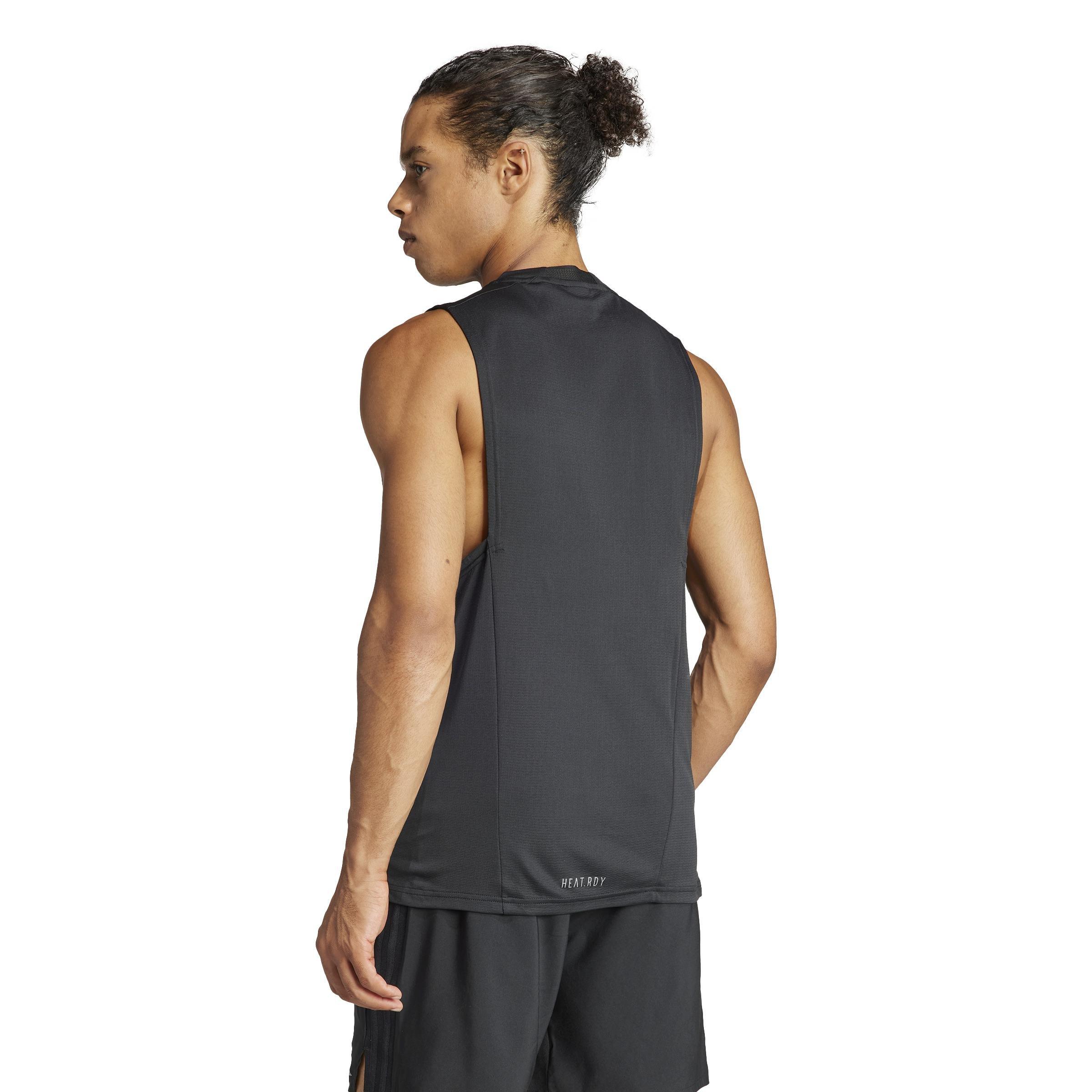 Designed for Training Workout HEAT.RDY Tank Top, Black, , large image number 3