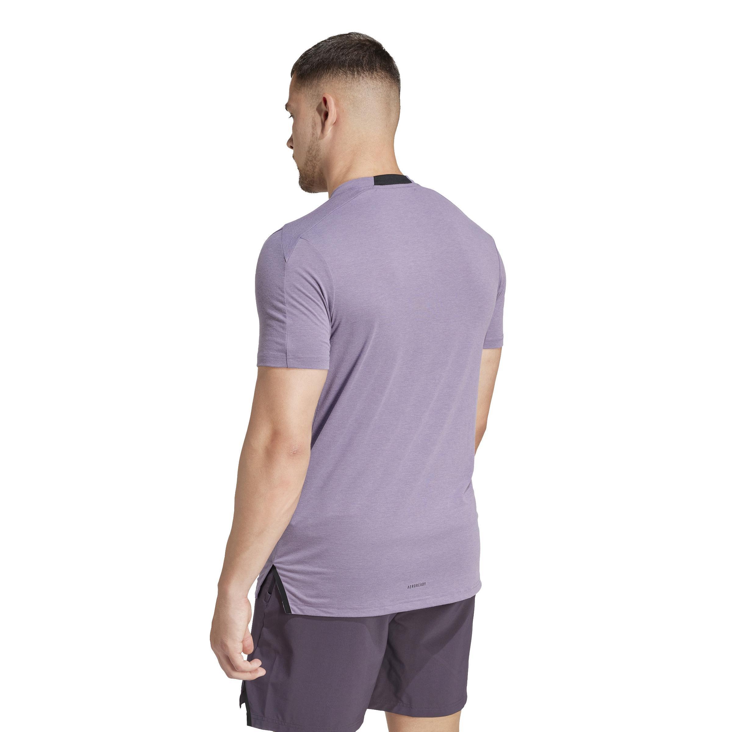 Designed for Training Workout T-Shirt, Purple, A901_ONE, large image number 3
