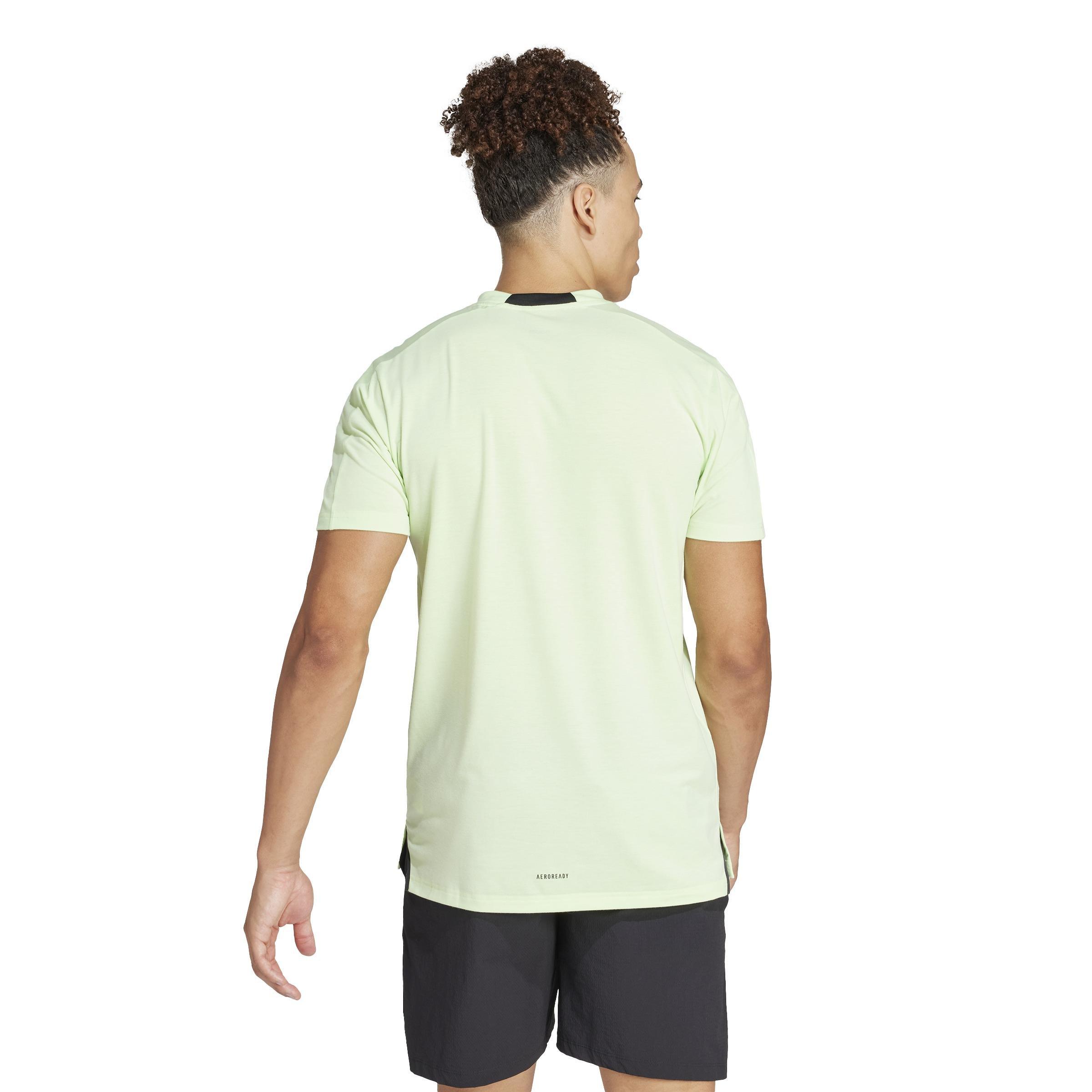 Training Workout T-Shirt, Green, A901_ONE, large image number 3