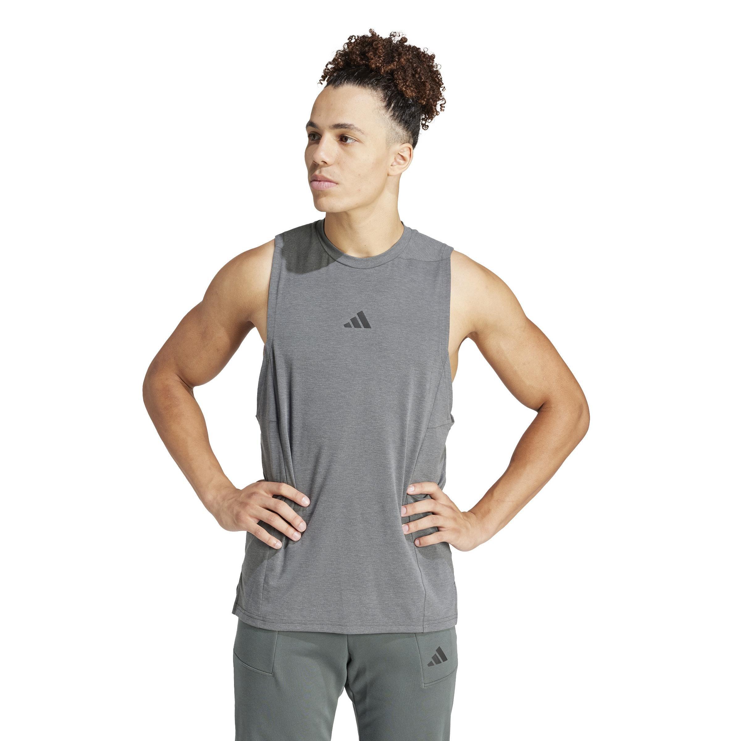 Training Workout Tank Top, Grey, , large image number 8