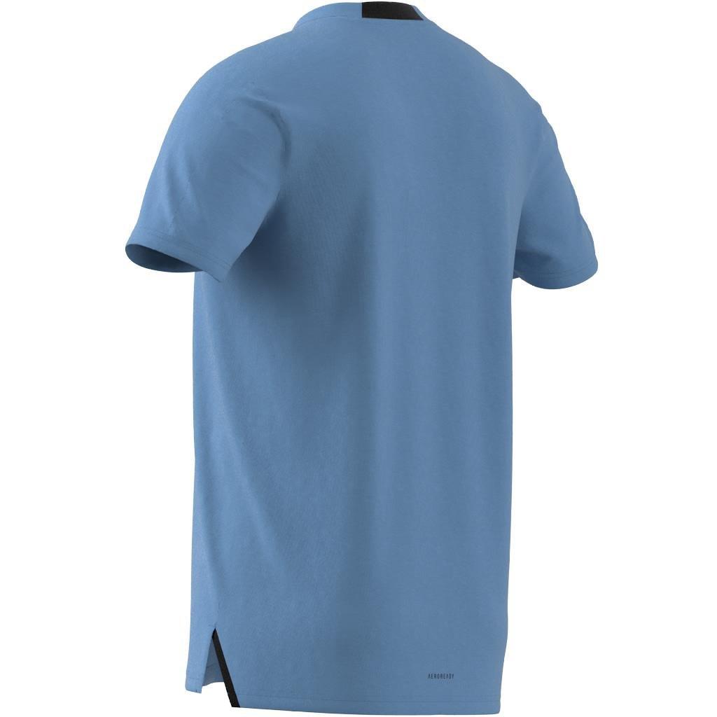 Designed for Training Workout T-Shirt, Blue, A901_ONE, large image number 8