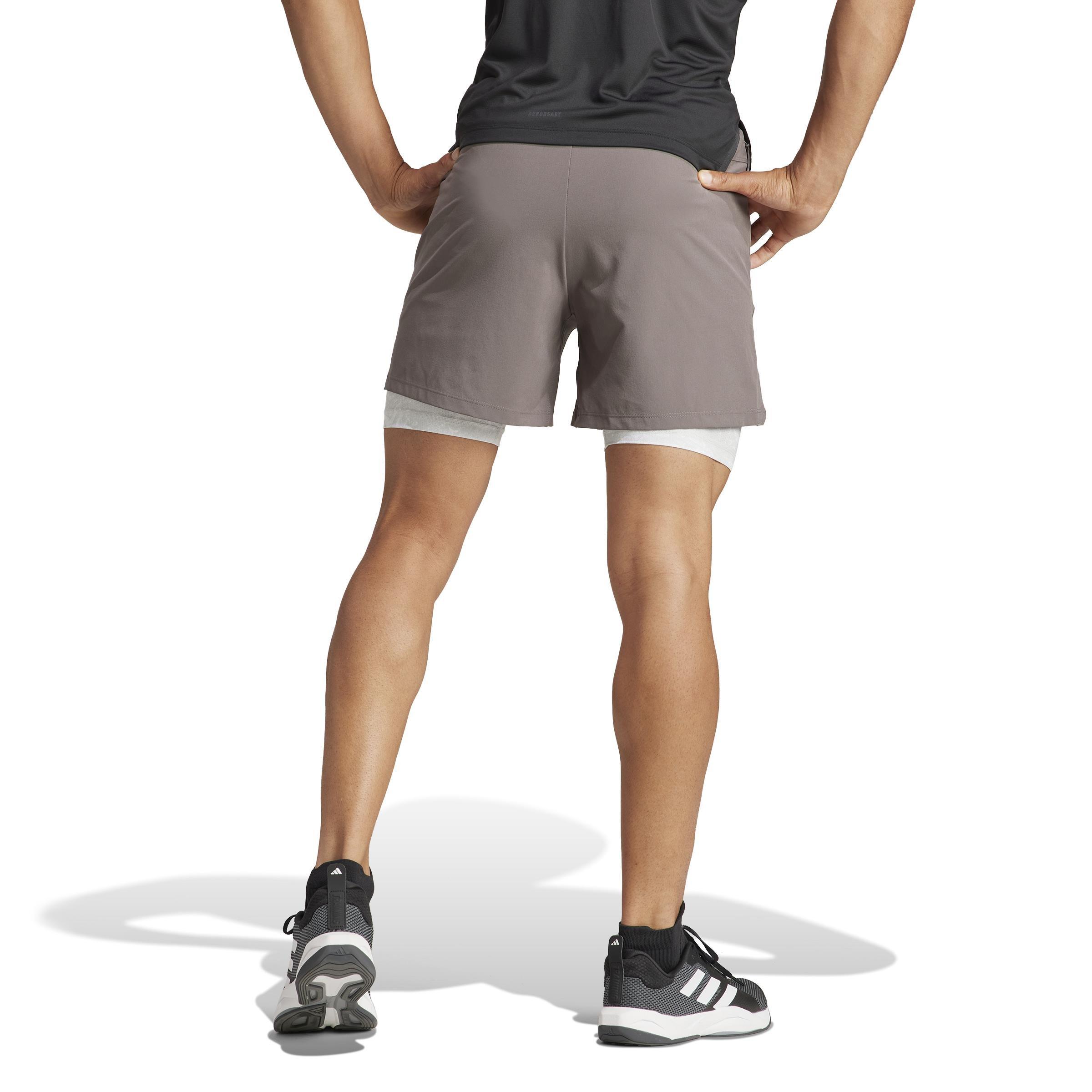 Power Workout 2-in-1 Shorts, Brown, , large image number 2