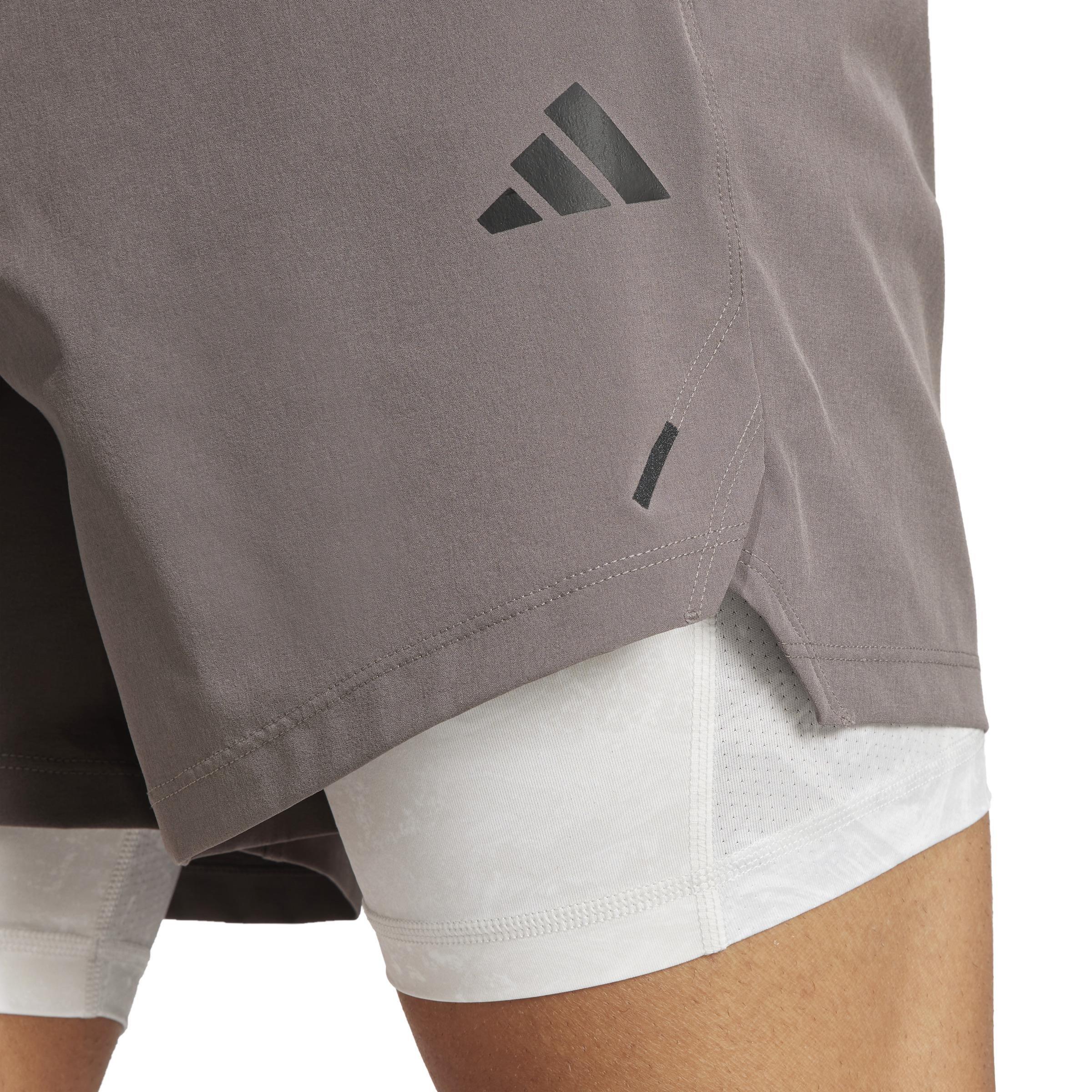 Power Workout 2-in-1 Shorts, Brown, A901_ONE, large image number 3