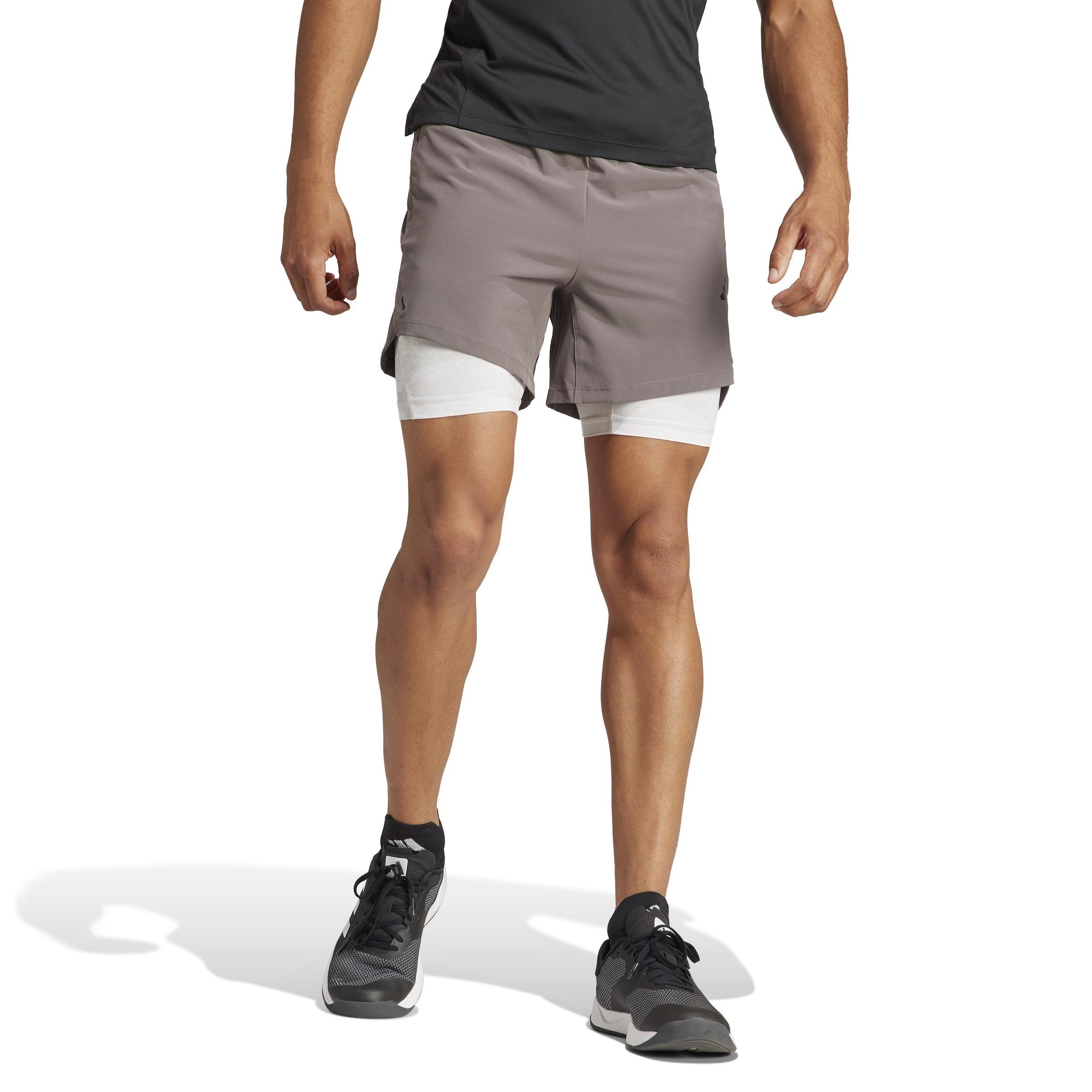 Power Workout 2-in-1 Shorts, Brown, , large image number 14