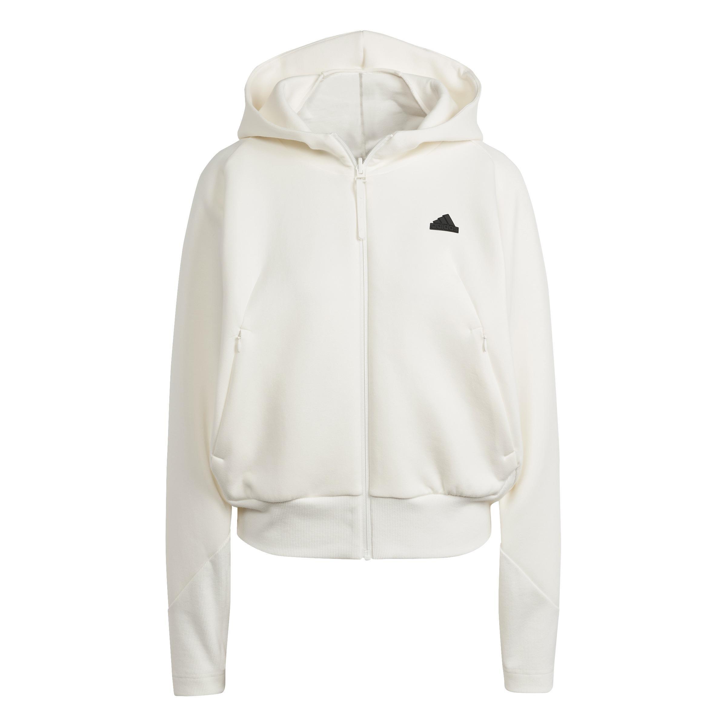Z.N.E. Full-Zip Hoodie, White, A901_ONE, medium