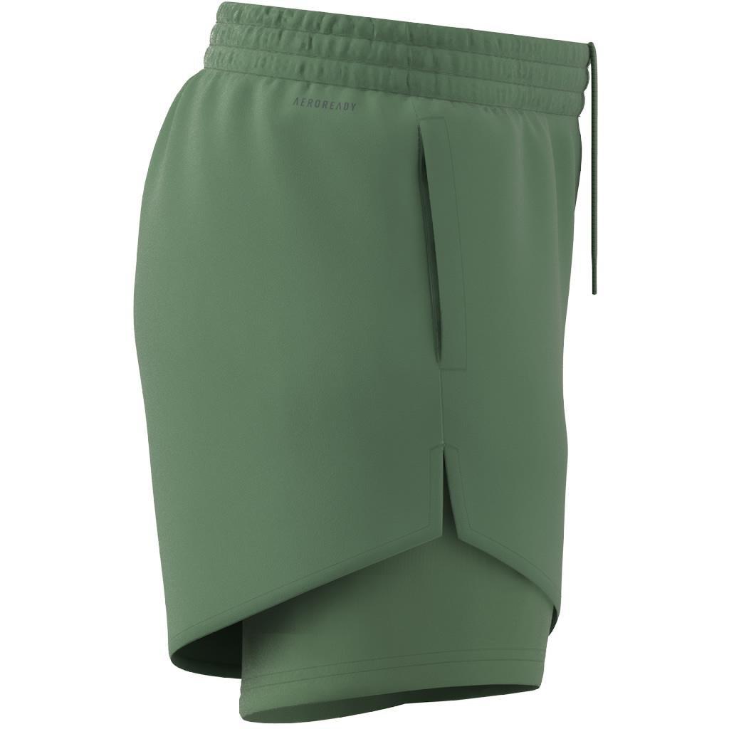 Aeroready Training Minimal Two-In-One Shorts, Green, A901_ONE, large image number 5