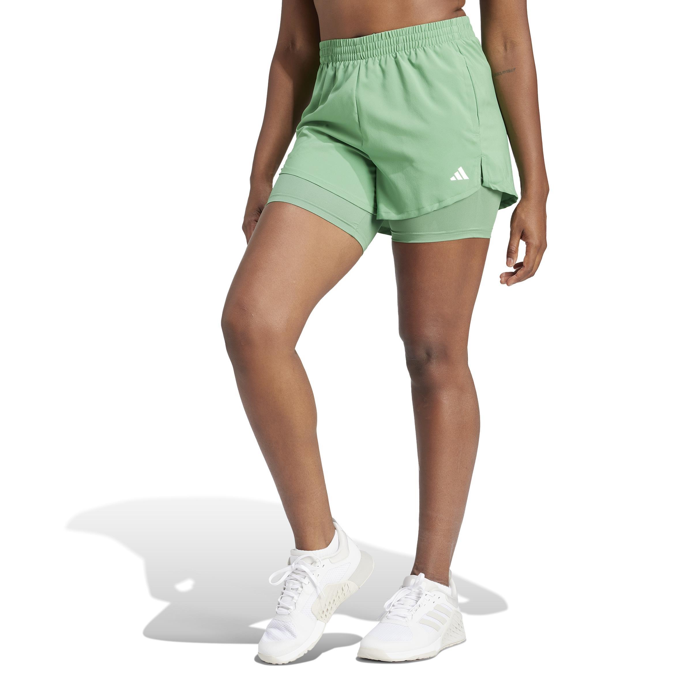 Aeroready Training Minimal Two-In-One Shorts, Green, A901_ONE, large image number 6