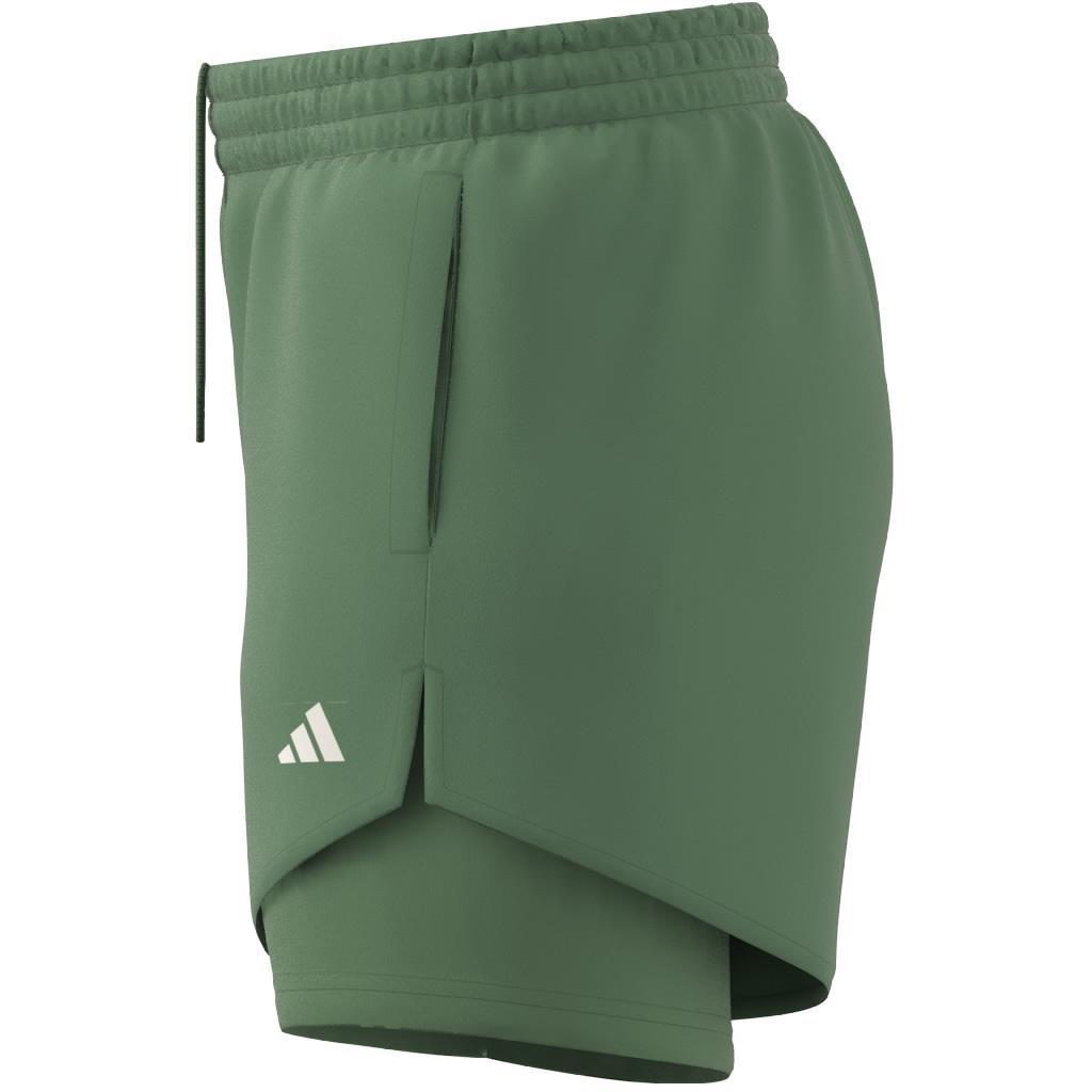 Aeroready Training Minimal Two-In-One Shorts, Green, A901_ONE, large image number 14