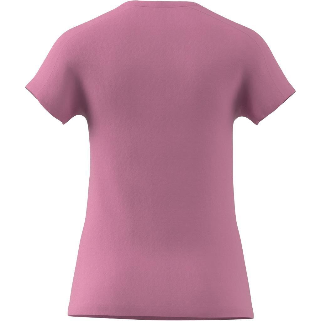 AEROREADY Train Essentials Minimal Branding V-Neck T-Shirt, Pink, A901_ONE, large image number 9