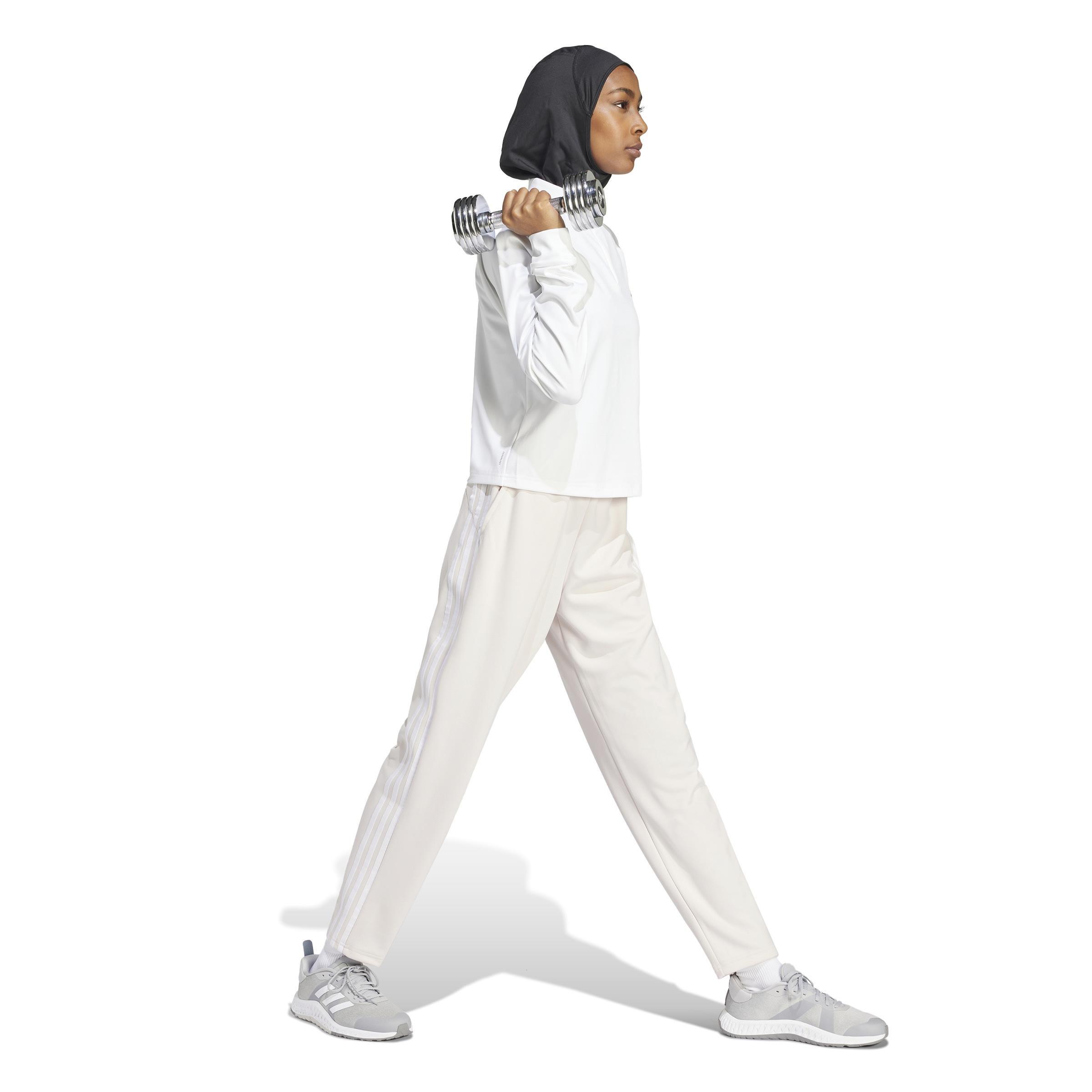 AEROREADY Train Essentials 3-Stripes Joggers, Pink, , large image number 5