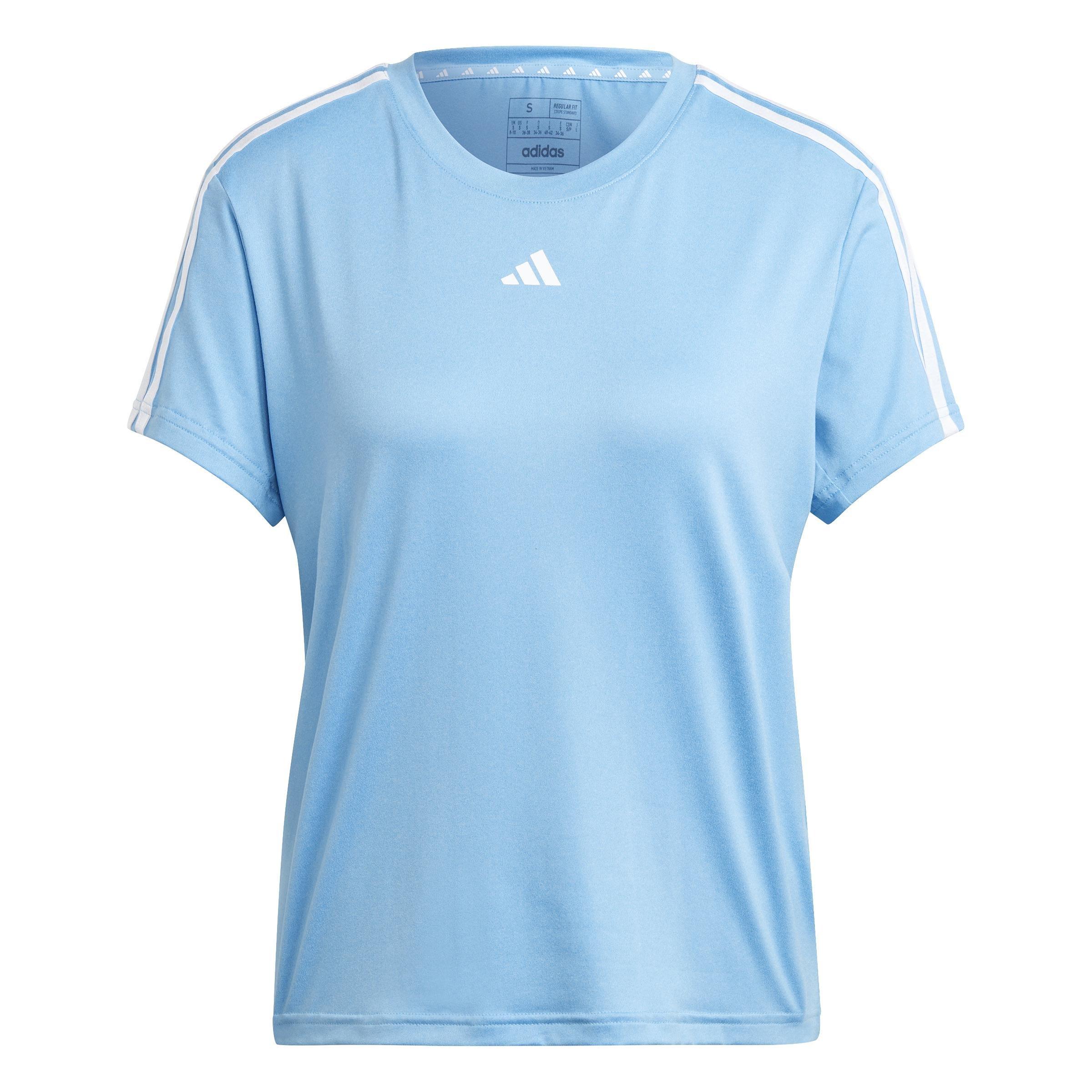 AEROREADY Train Essentials 3-Stripes T-Shirt, Blue, A901_ONE, large image number 0