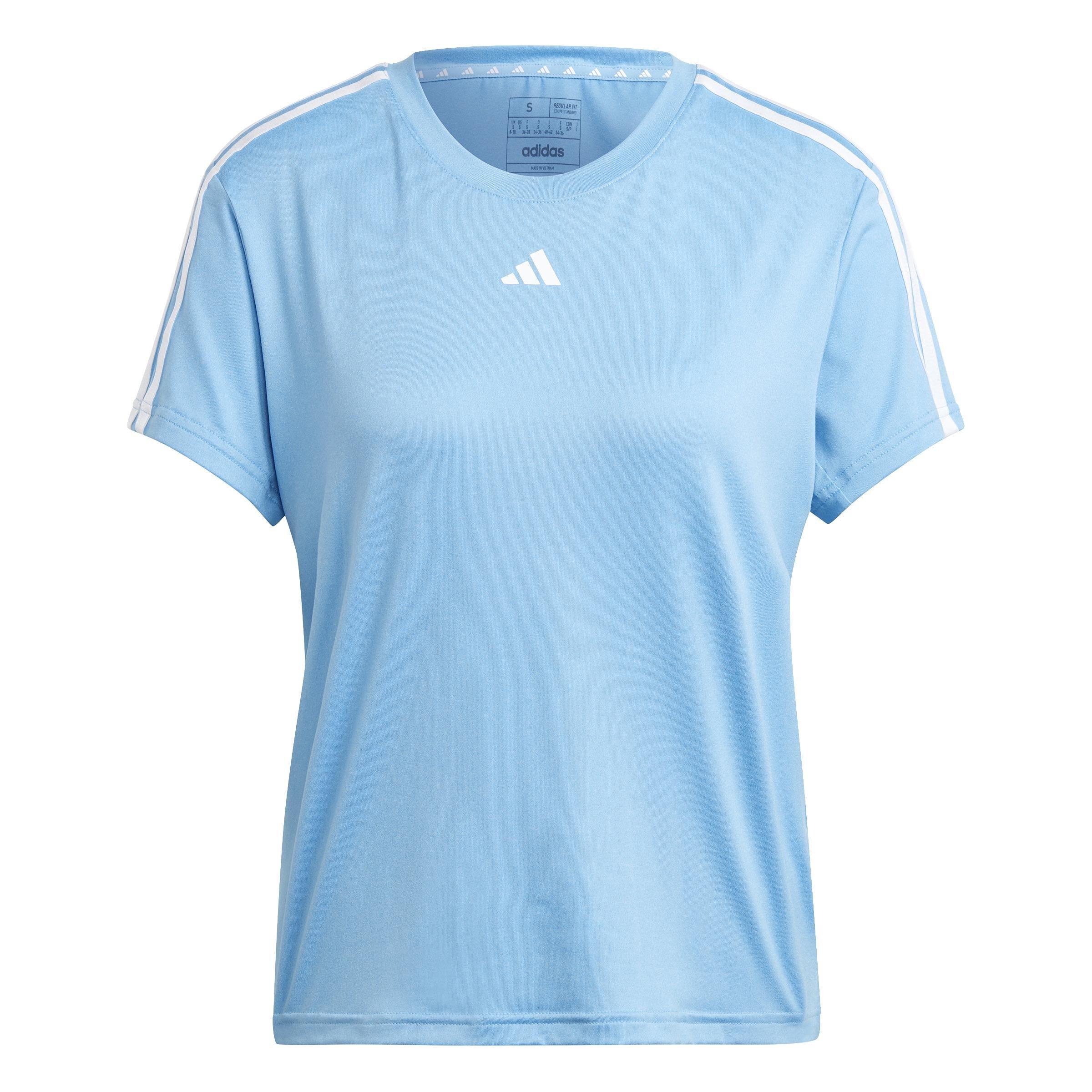 AEROREADY Train Essentials 3-Stripes T-Shirt, Blue, A901_ONE, large image number 2