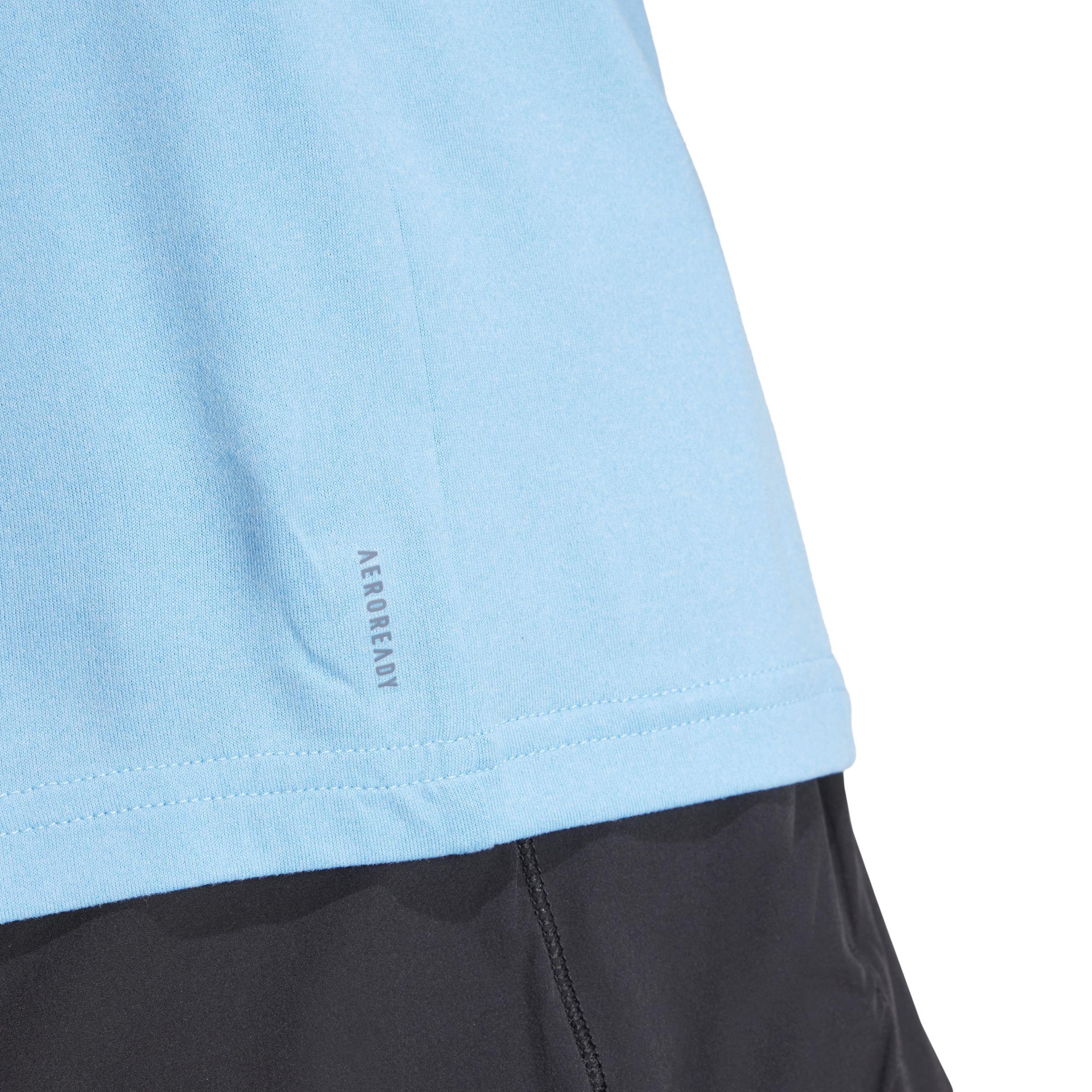 AEROREADY Train Essentials 3-Stripes T-Shirt, Blue, A901_ONE, large image number 5