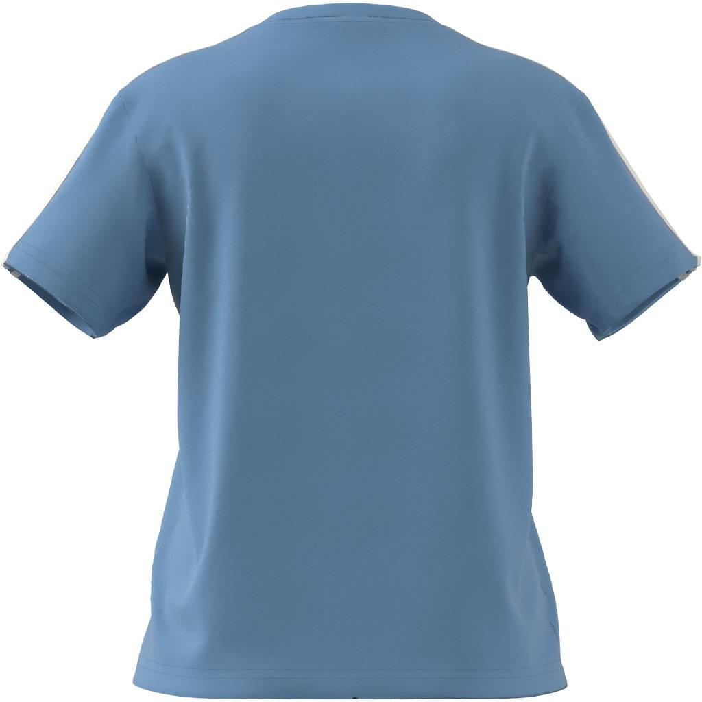 AEROREADY Train Essentials 3-Stripes T-Shirt, Blue, A901_ONE, large image number 6