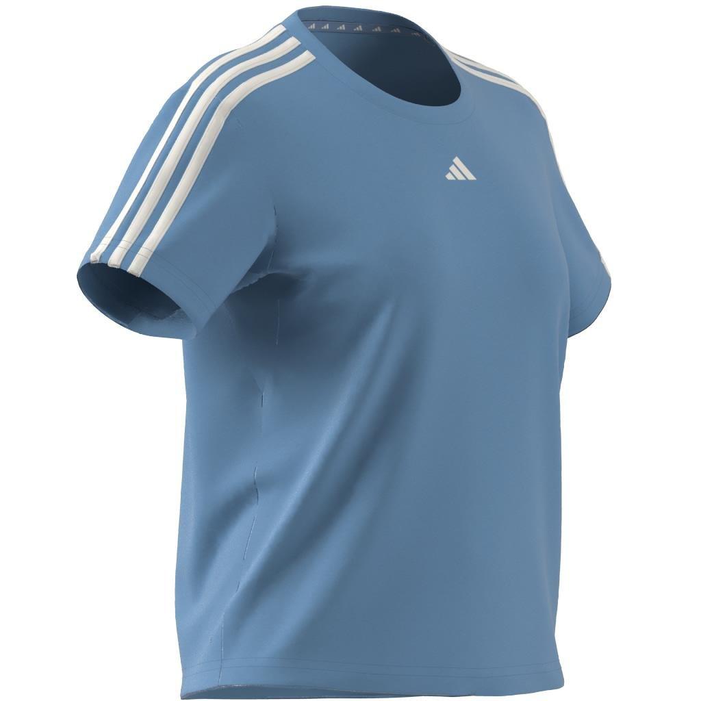 AEROREADY Train Essentials 3-Stripes T-Shirt, Blue, A901_ONE, large image number 9