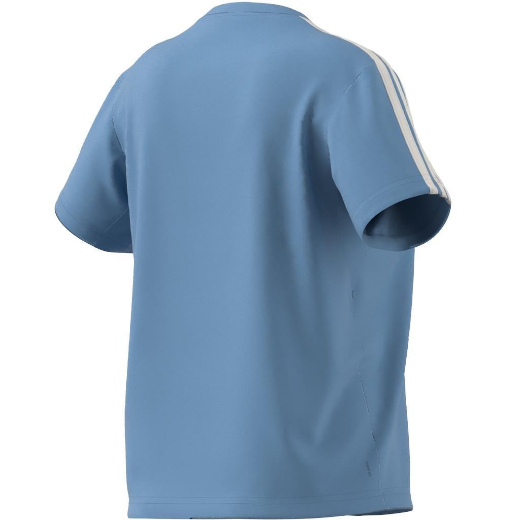 AEROREADY Train Essentials 3-Stripes T-Shirt, Blue, A901_ONE, large image number 10